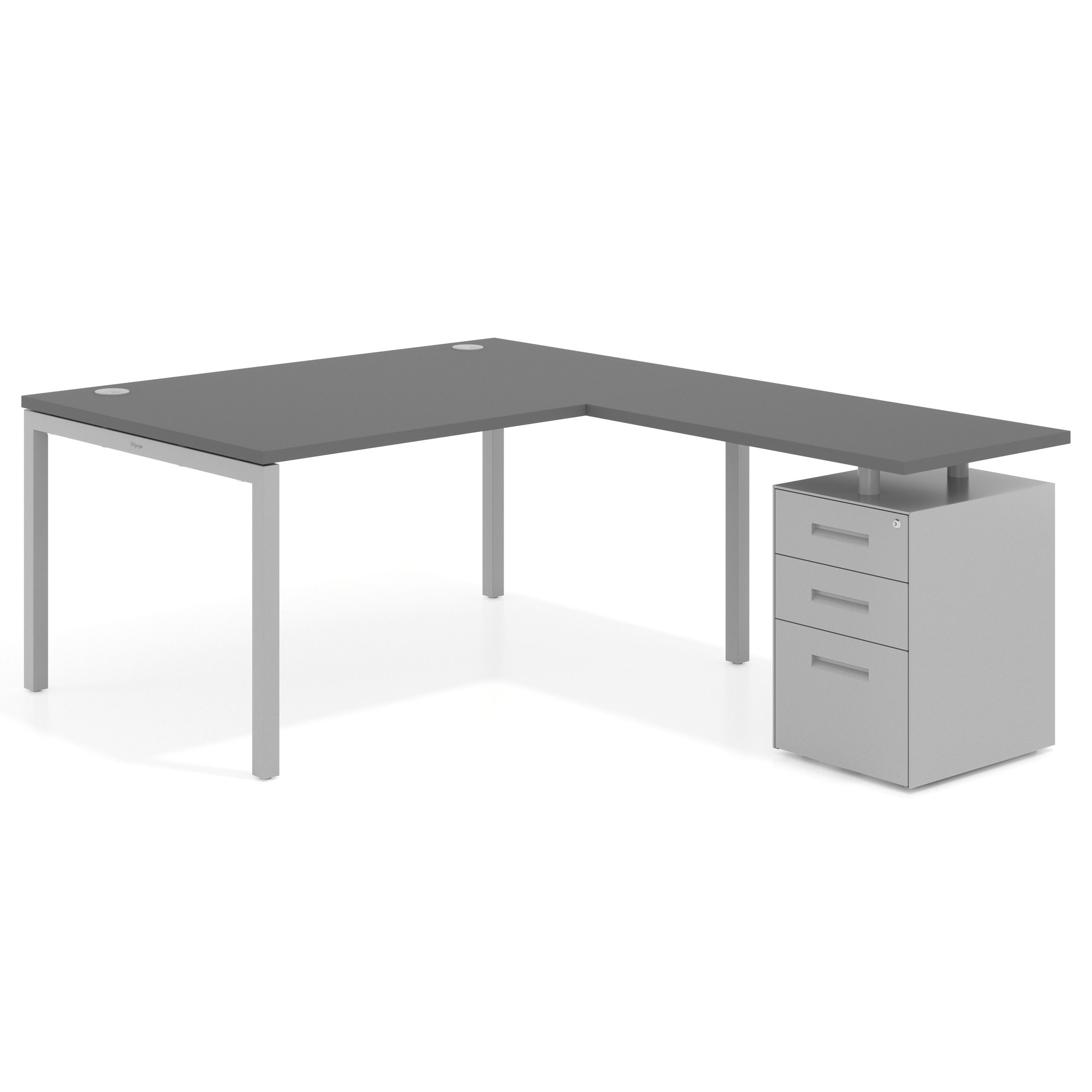 mesa en l 140x200 gris tormenta kube mesa en l fondo 100 frontales metal recto 1