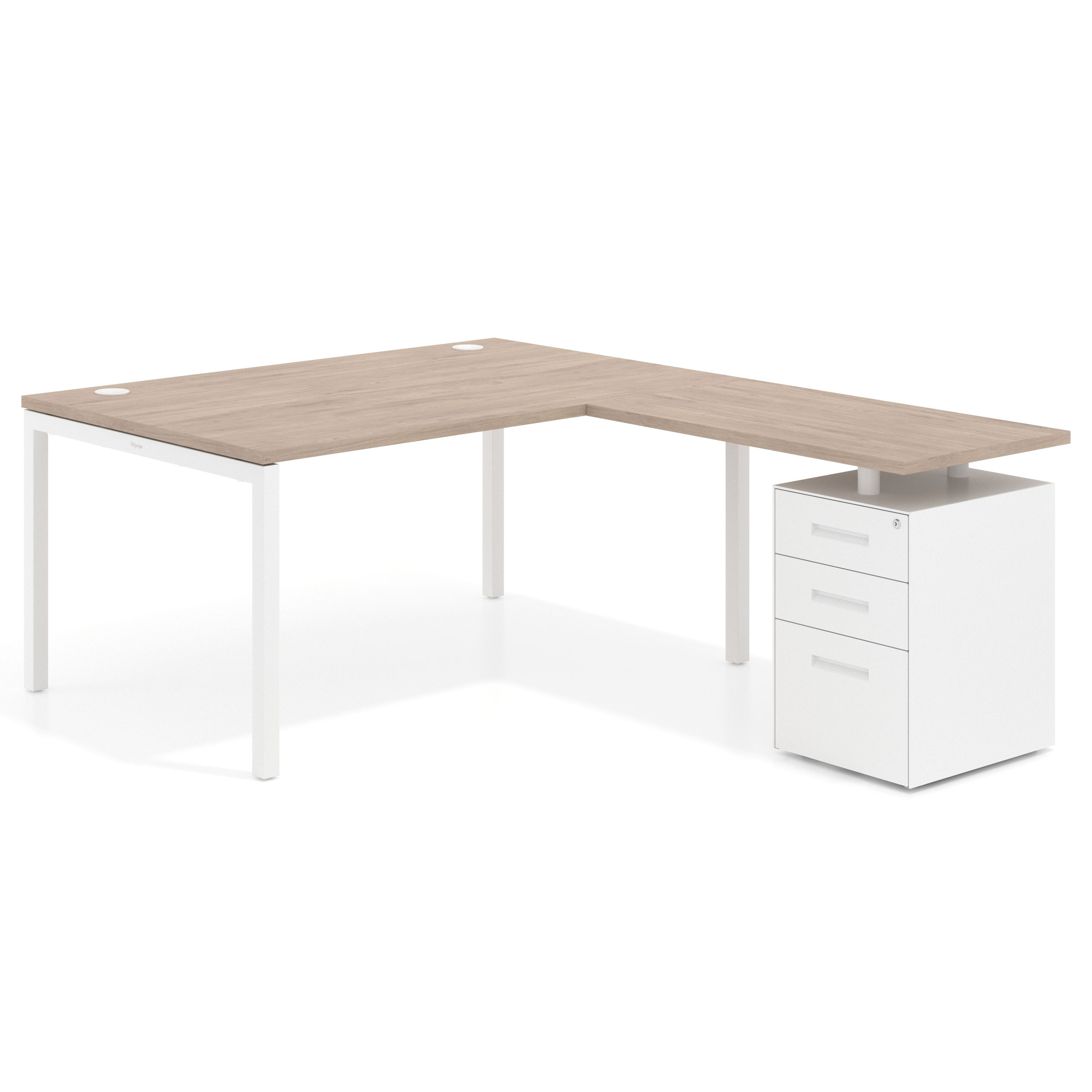 mesa en l 140x200 sahara kube mesa en l fondo 100 frontales metal recto 1