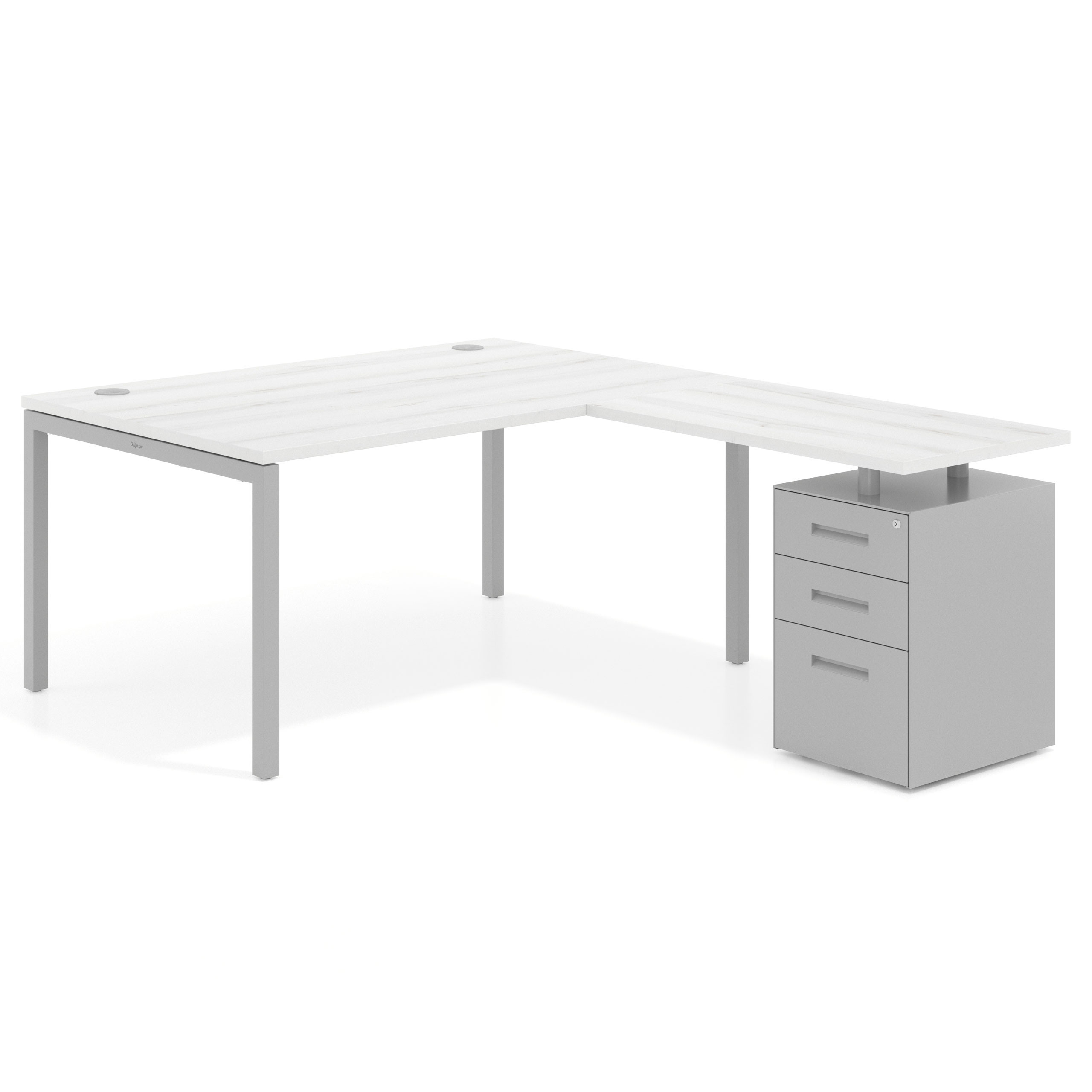 mesa en l 140x200 albo kube mesa en l fondo 100 frontales metal recto 1