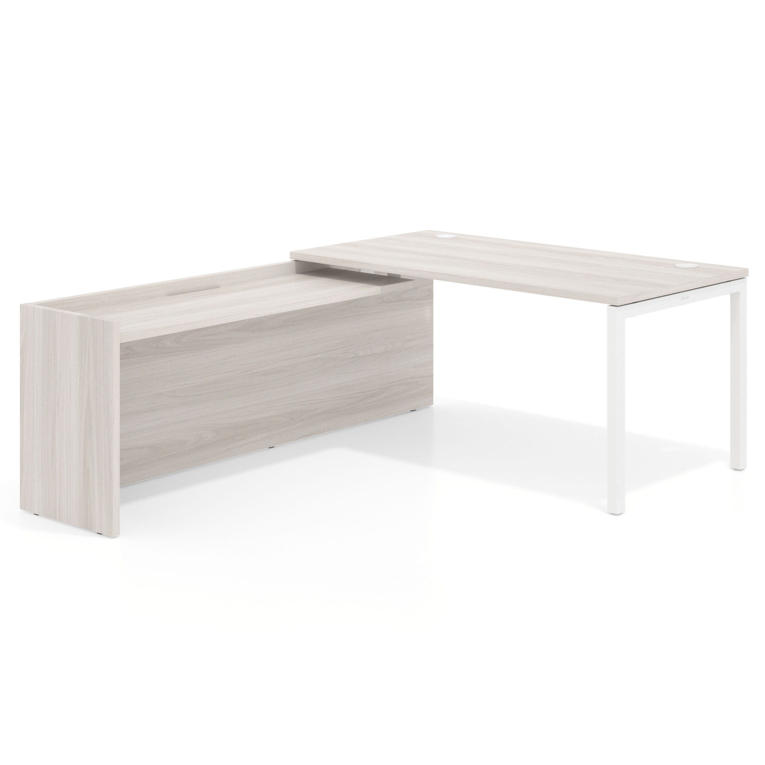 mesa en l 140x205 california kube mesa con ala fondo 80cm recto 1