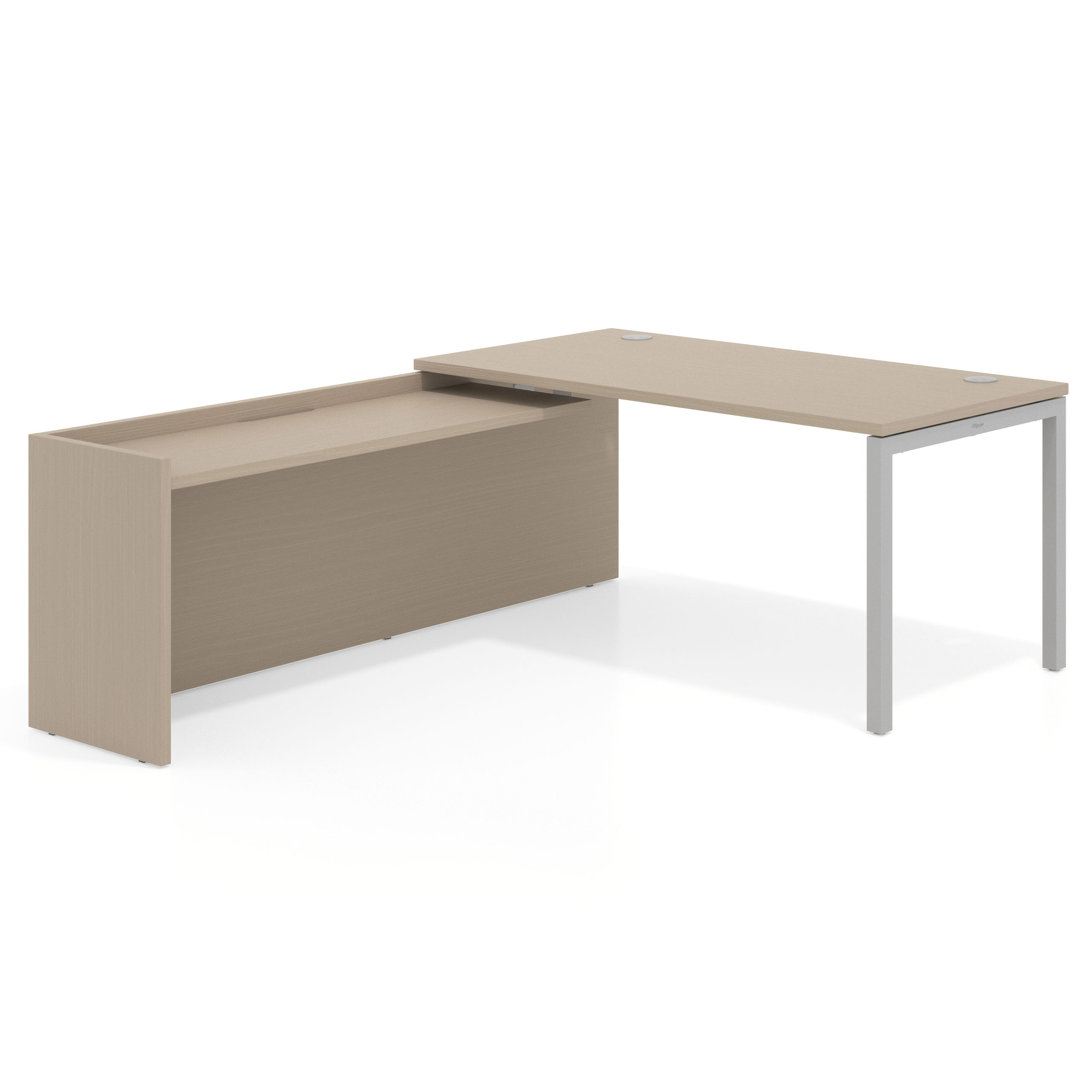 mesa en l 140x205 canvas kube mesa con ala fondo 80cm recto 1