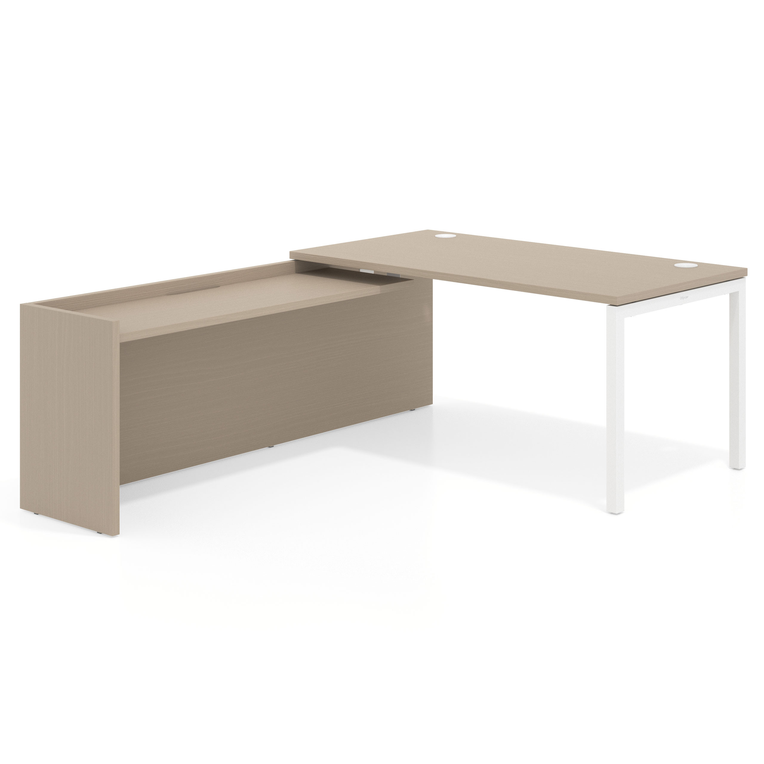 mesa en l 140x205 canvas kube mesa con ala fondo 80cm recto 1