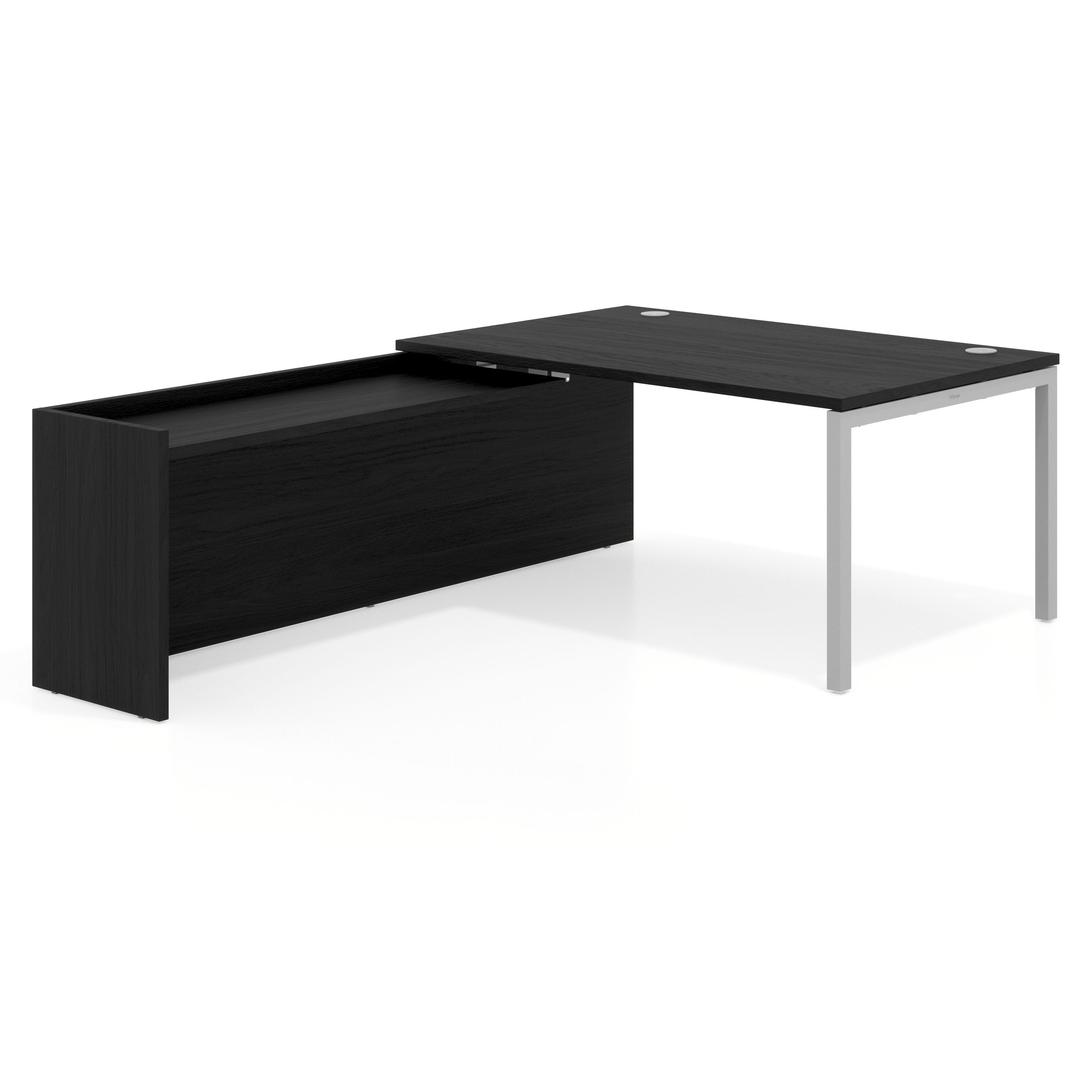 mesa en l 160x225 bocamina kube mesa con ala fondo 100cm recto 1