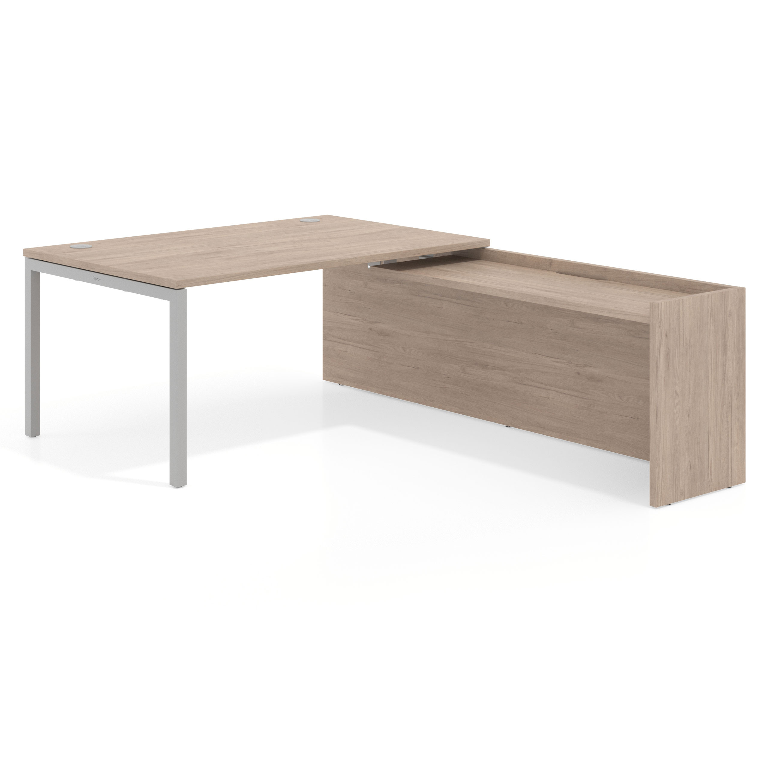 mesa en l 160x225 sahara kube mesa con ala fondo 100cm recto 1