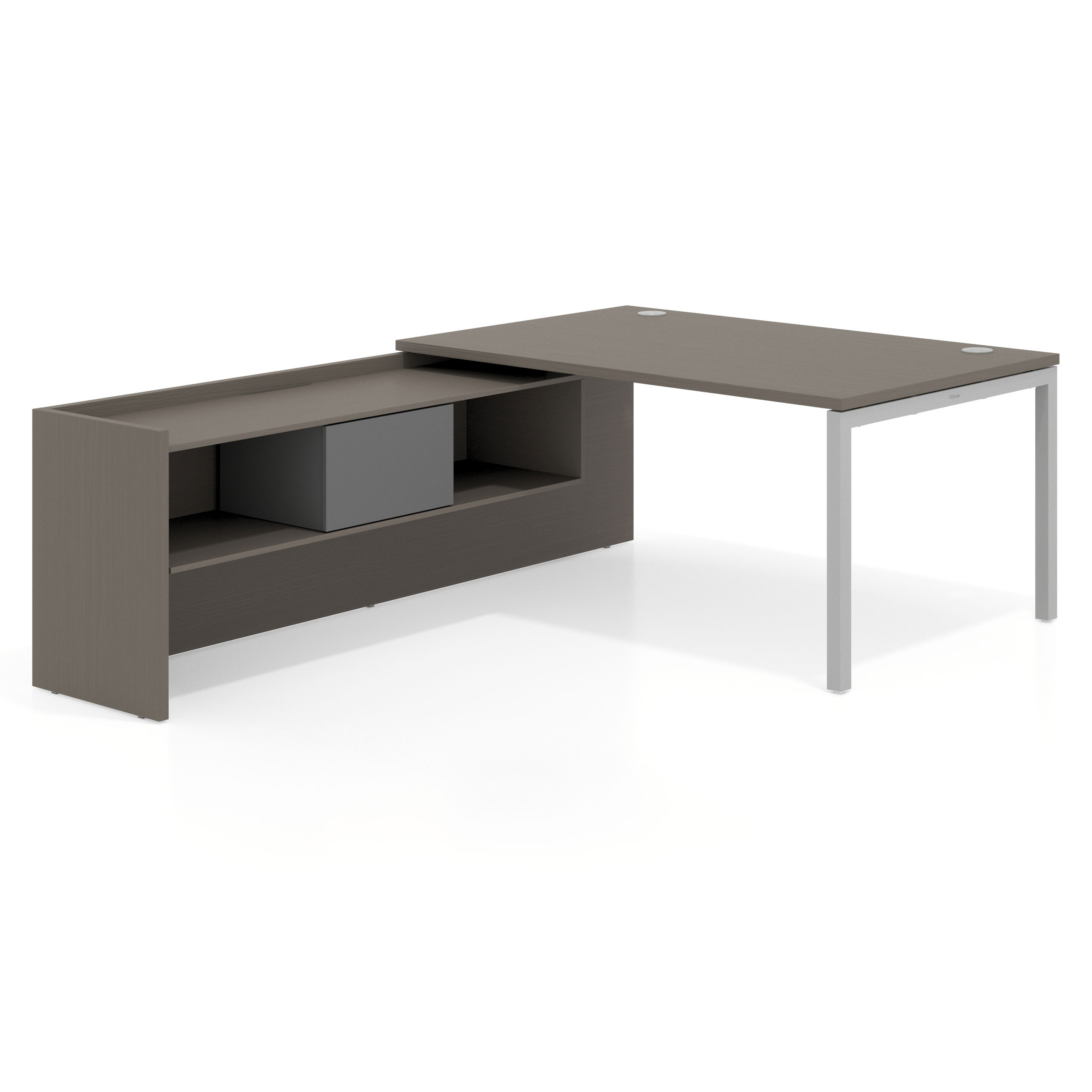 mesa en l 160x225 etna kube mesa con ala pedestal fondo 100cm recto 1