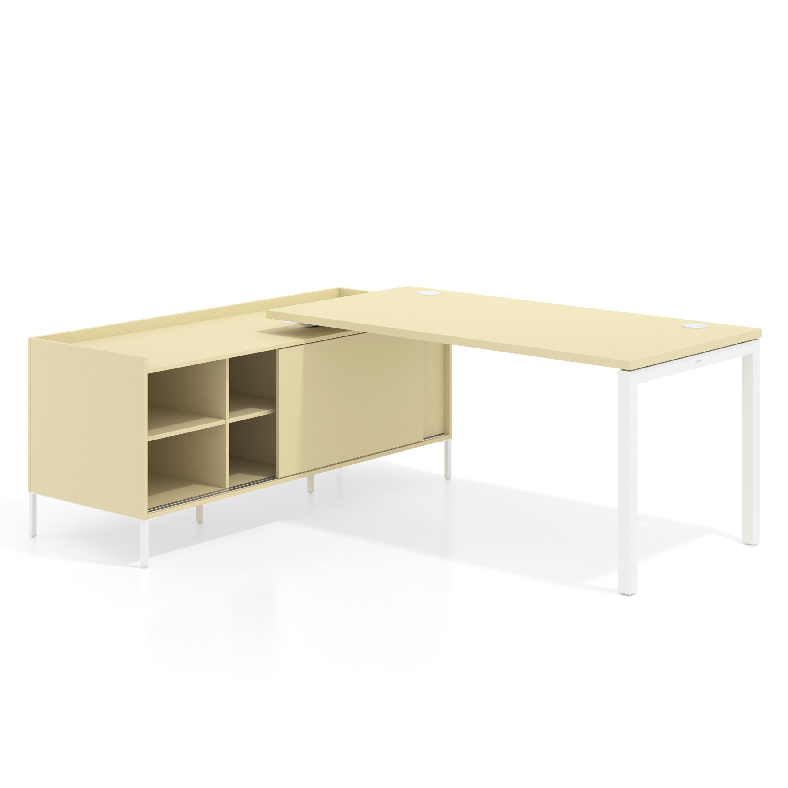mesa en l 180x160 salvia kube mesa con pedestal estantes fondo 80cm recto 1