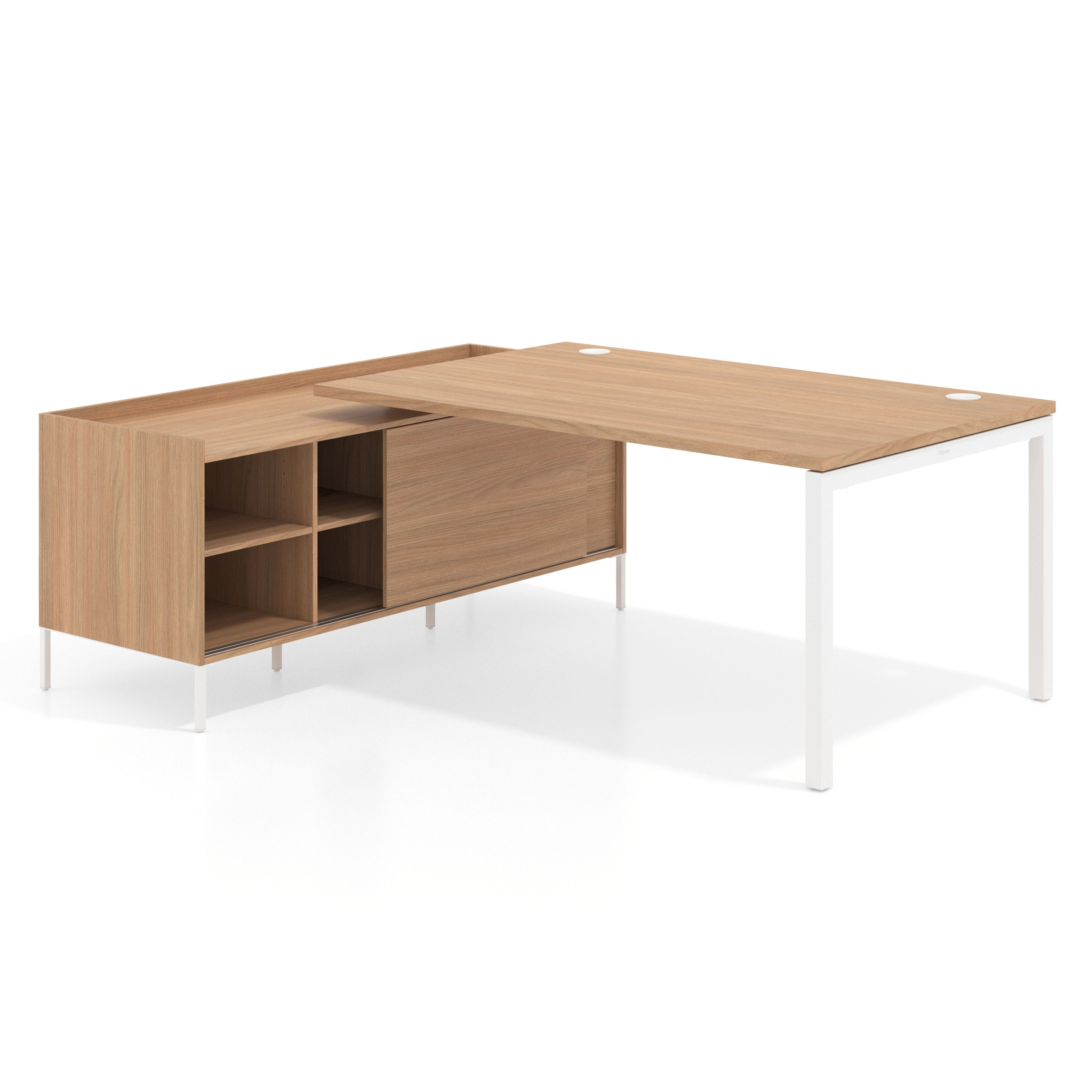 mesa en l 200x200 siroco kube mesa con pedestal estantes fondo 100cm recto 1