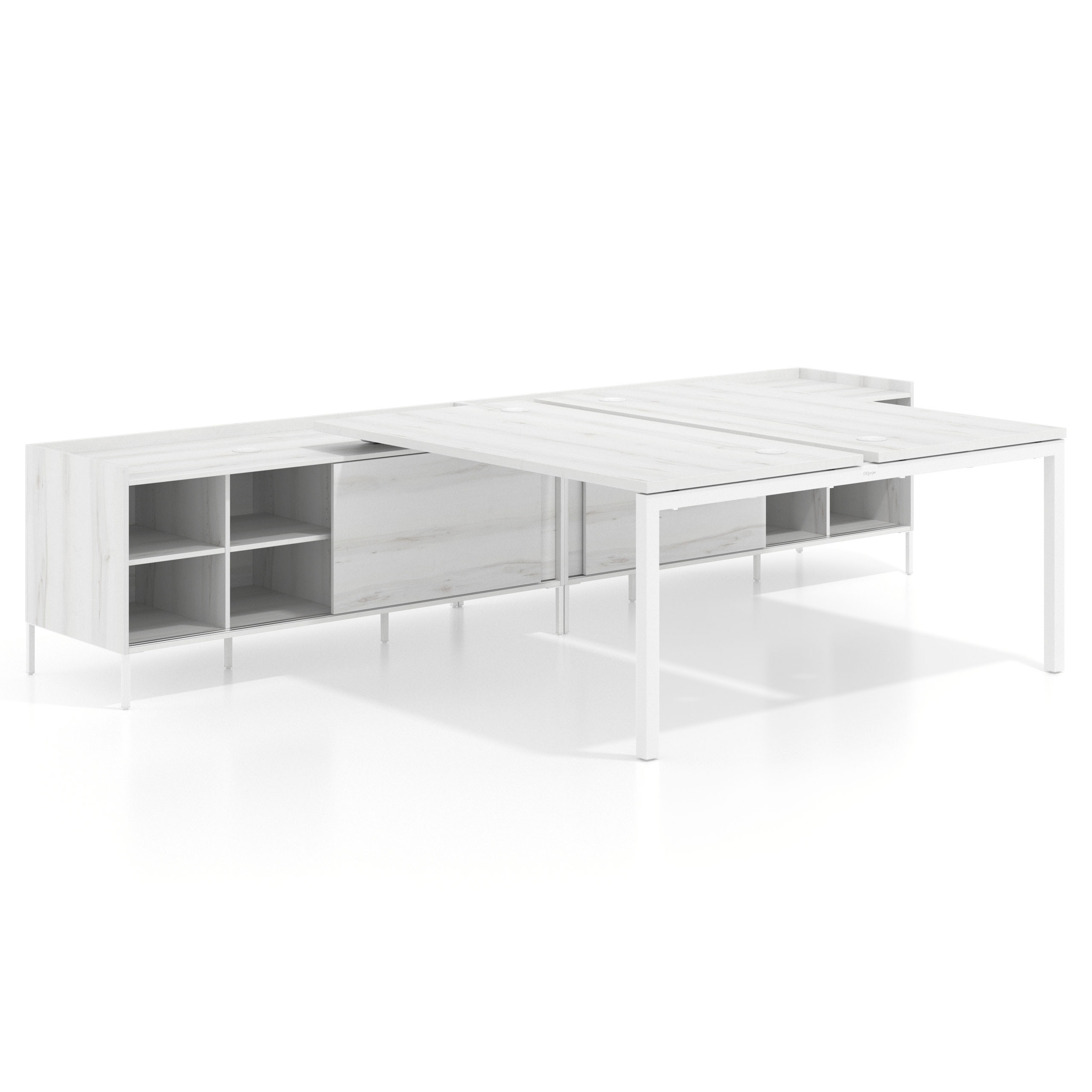 mesa en l 180x166 albo kube mesa multipuesto con estantes recto 1