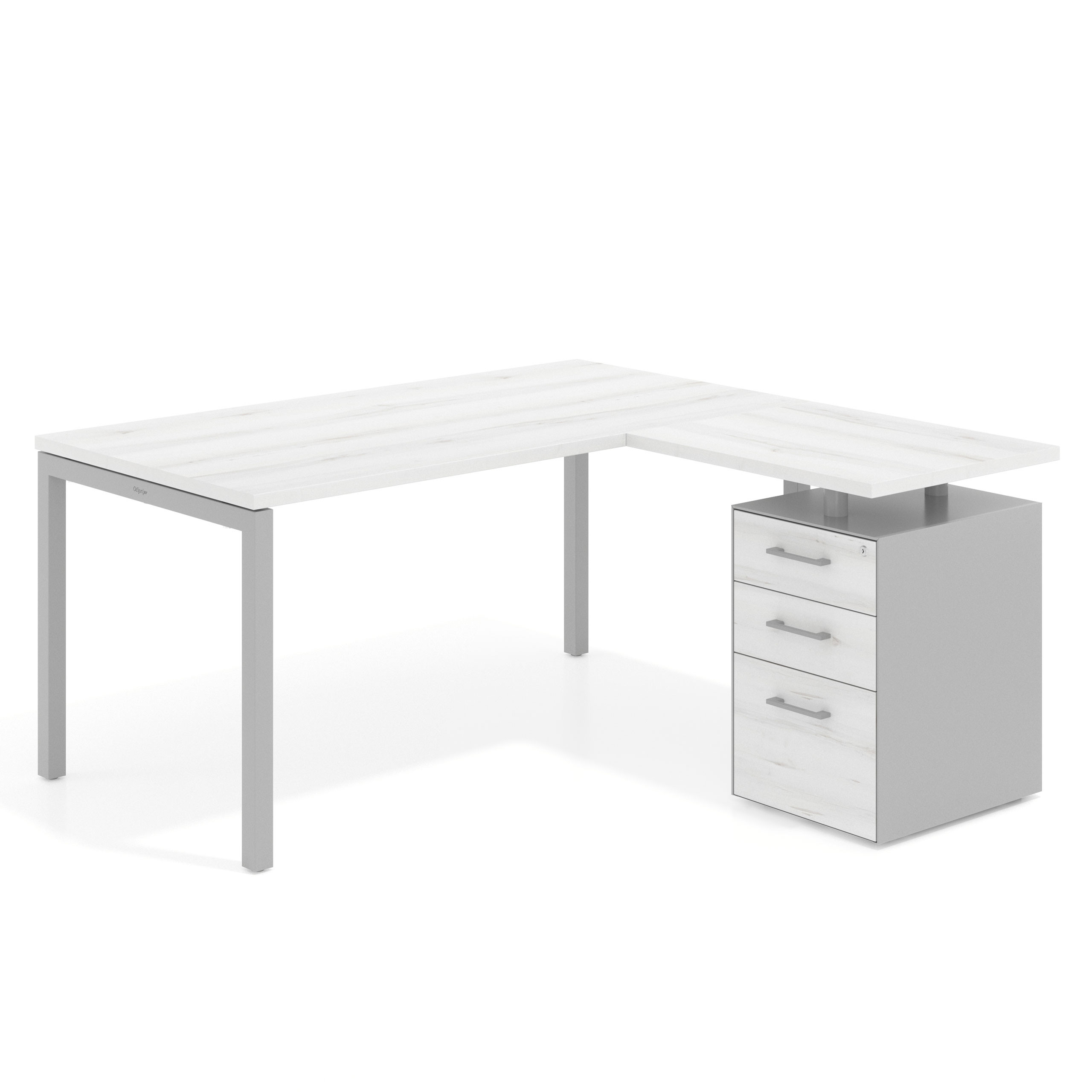 mesa en l 180x150 albo kube mesa con ala fondo 80 ala corta frontales melamina recto 1