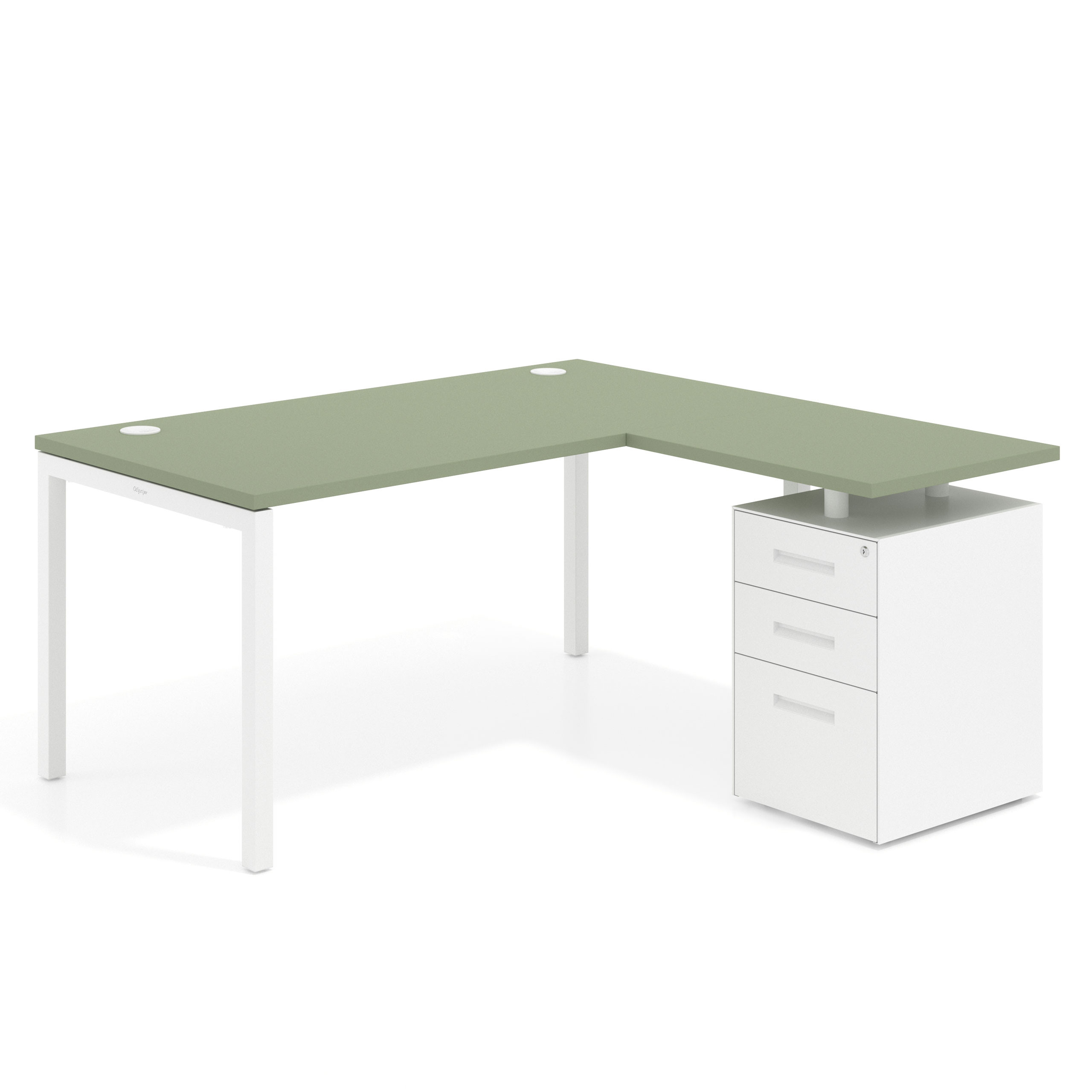 mesa en l 140x150 sauce kube mesa con ala fondo 80 ala corta frontales metal recto 1