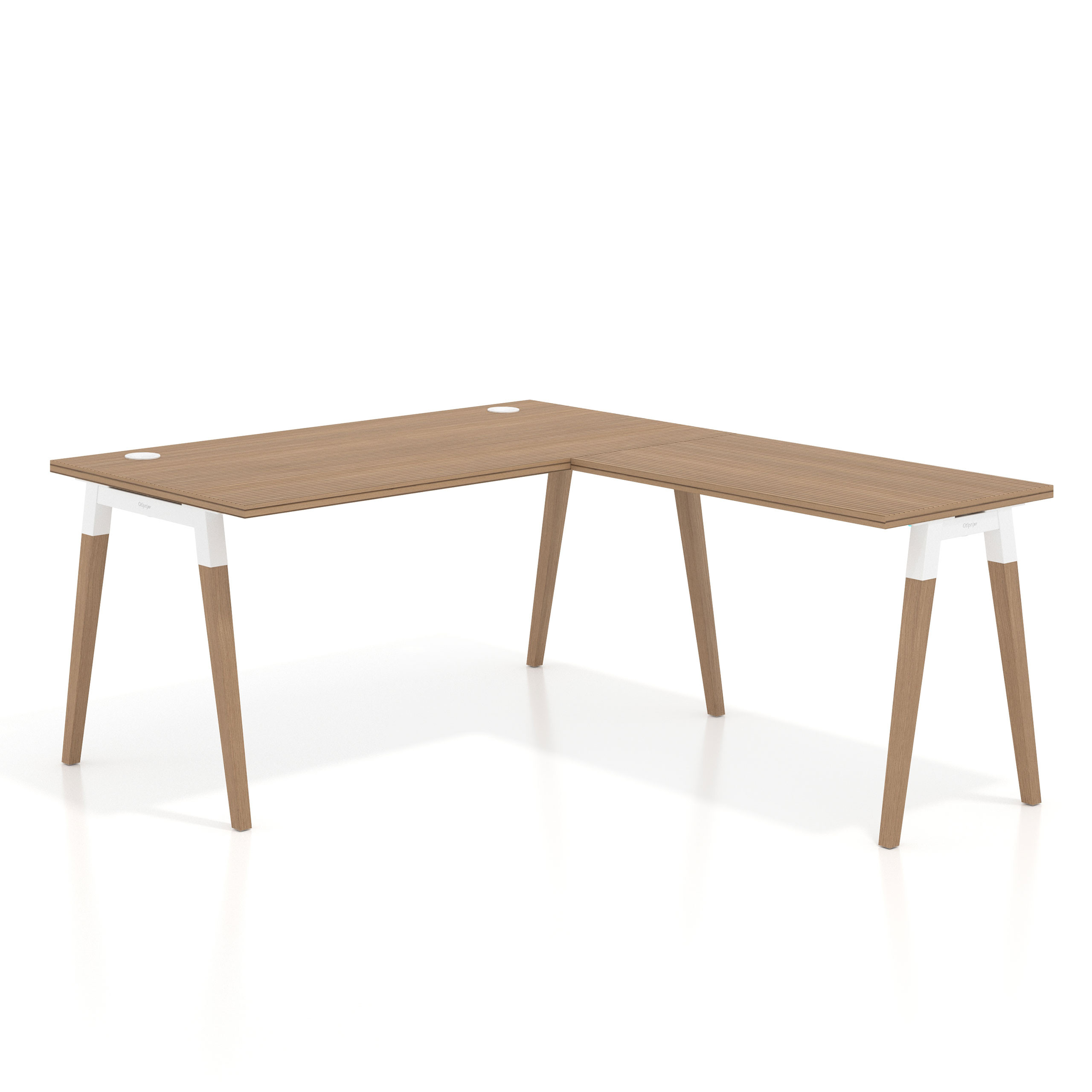 mesa en l 140x180 rayado natural arki mesa de oficina 80cm con ala recto 1