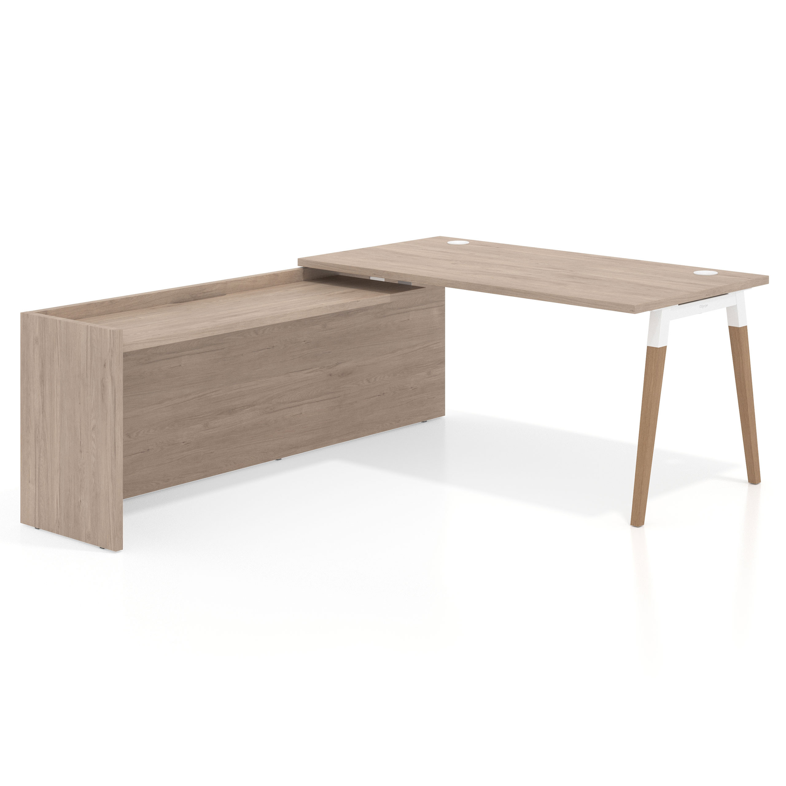 mesa en l 140x205 sahara arki mesa de oficina 80cm con ala larga work recto 1