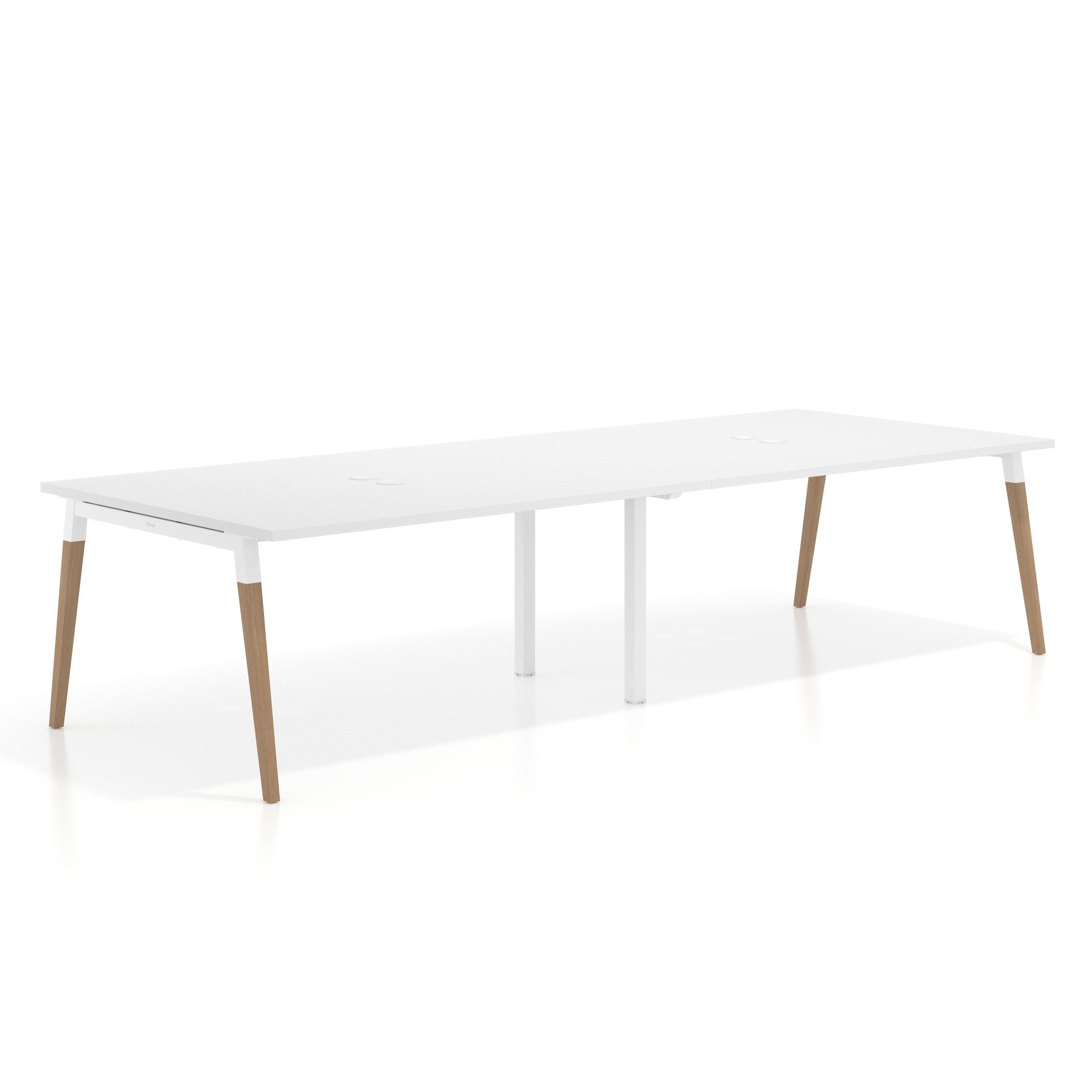 mesa reuniones 240x126 blanco mate arki mesa coworking fondo 126cm recto 1
