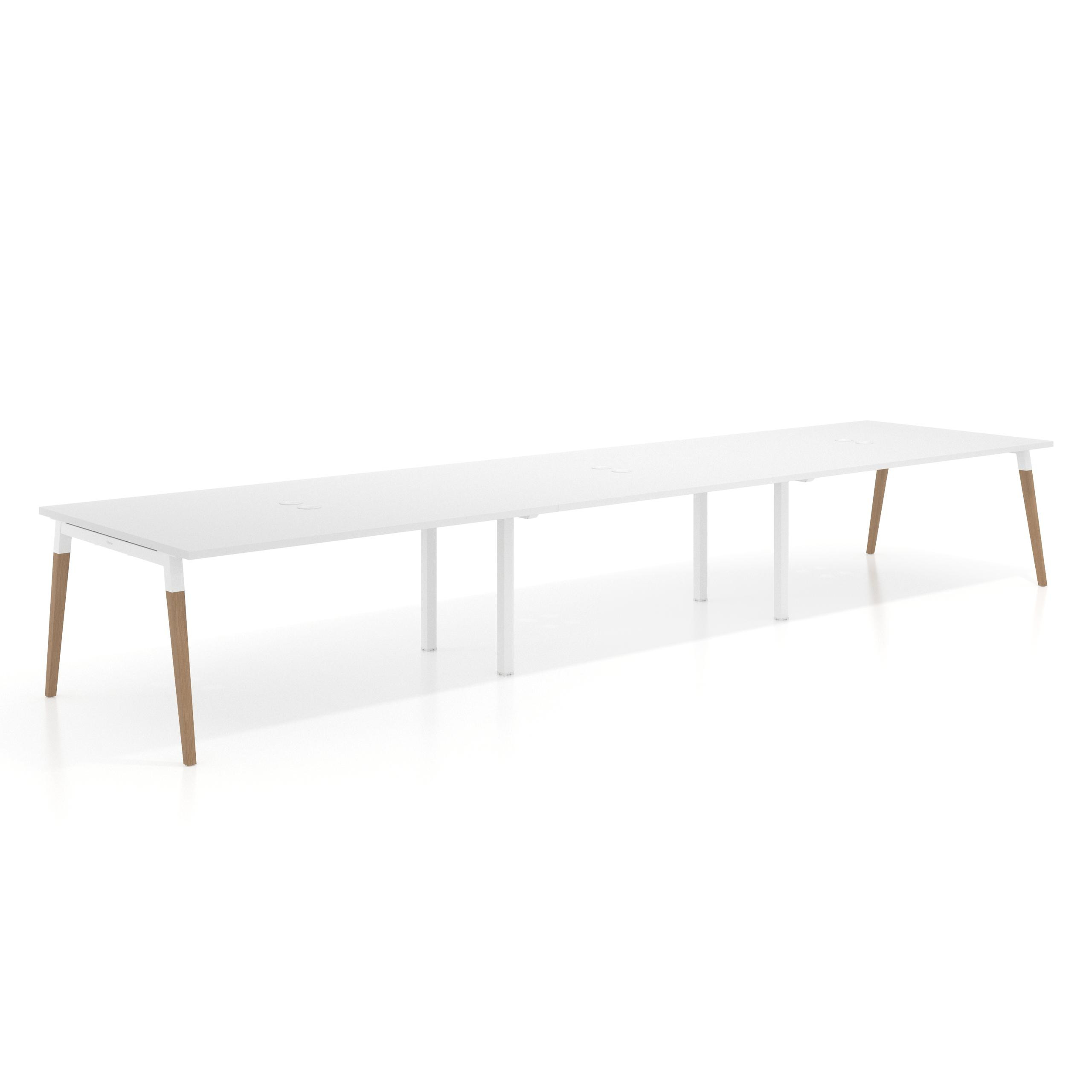 mesa reuniones 360x126 blanco mate arki mesa coworking fondo 126cm recto 1