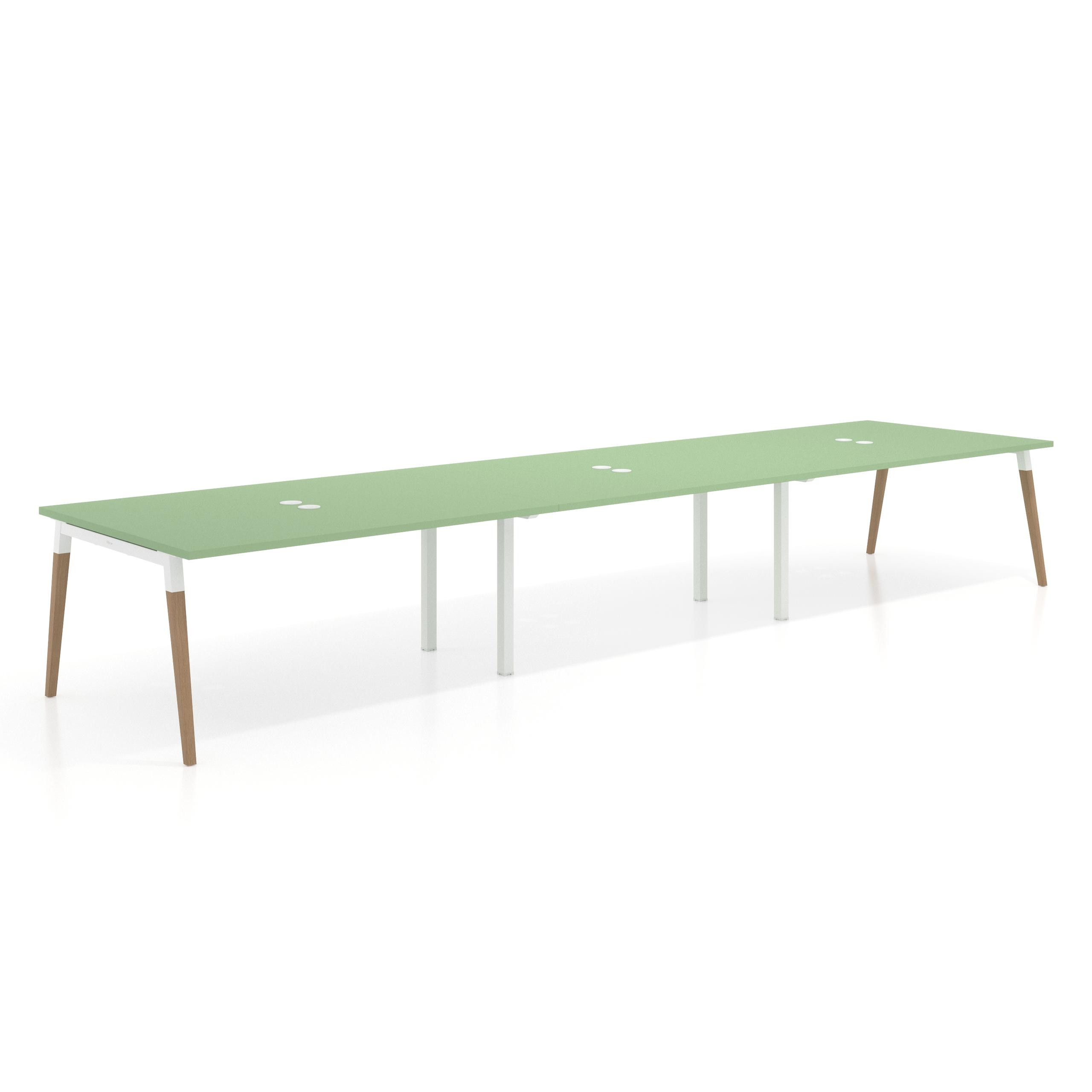 mesa reuniones 360x126 verde talco arki mesa coworking fondo 126cm recto 1
