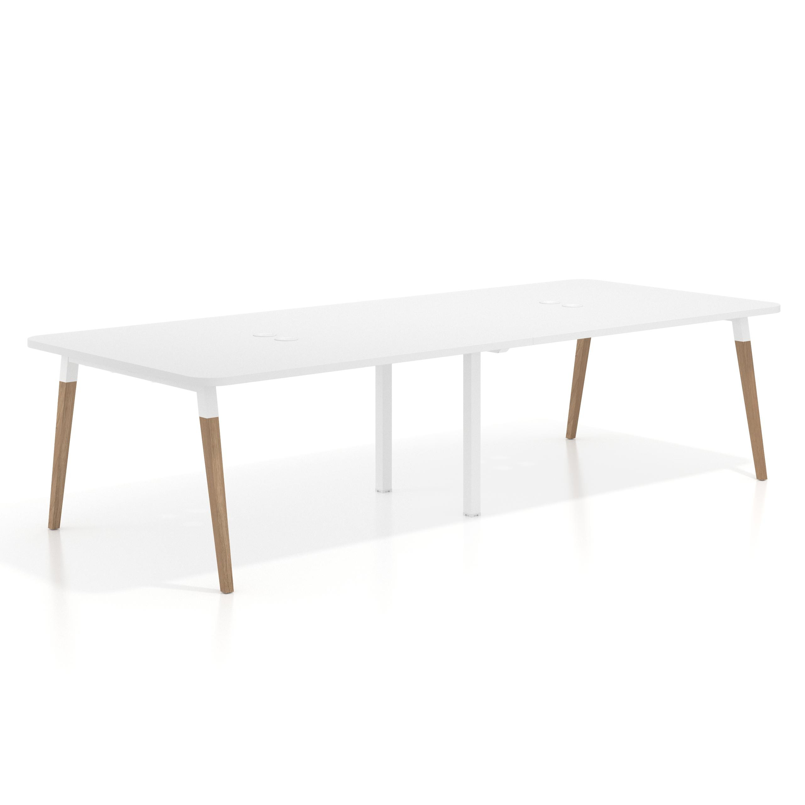 mesa reuniones 220x126 blanco mate arki mesa coworking fondo 126cm curvo 1