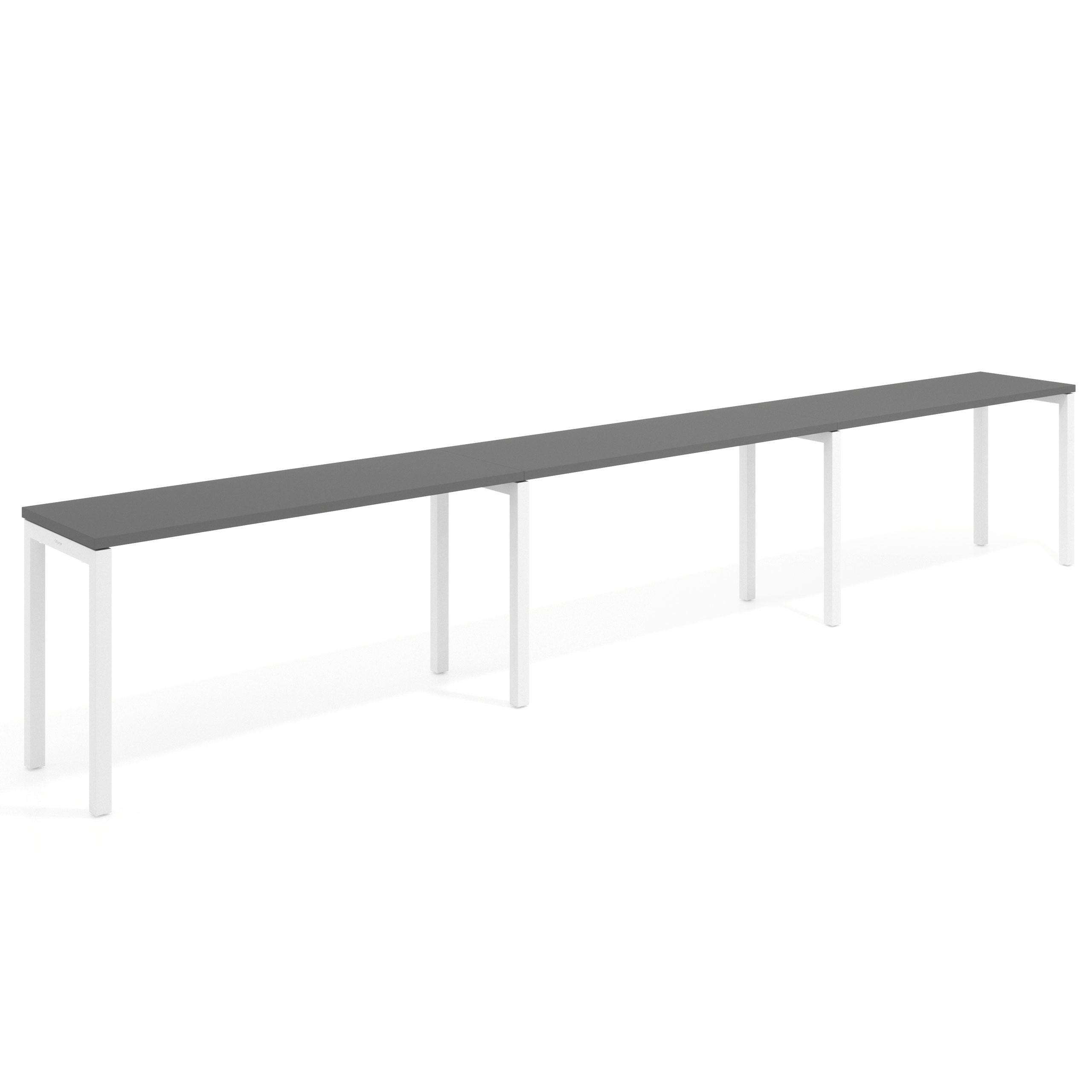 mesa multipuesto 300x50 gris tormenta kube mesa progresiva triple fondo 50cm recto 1