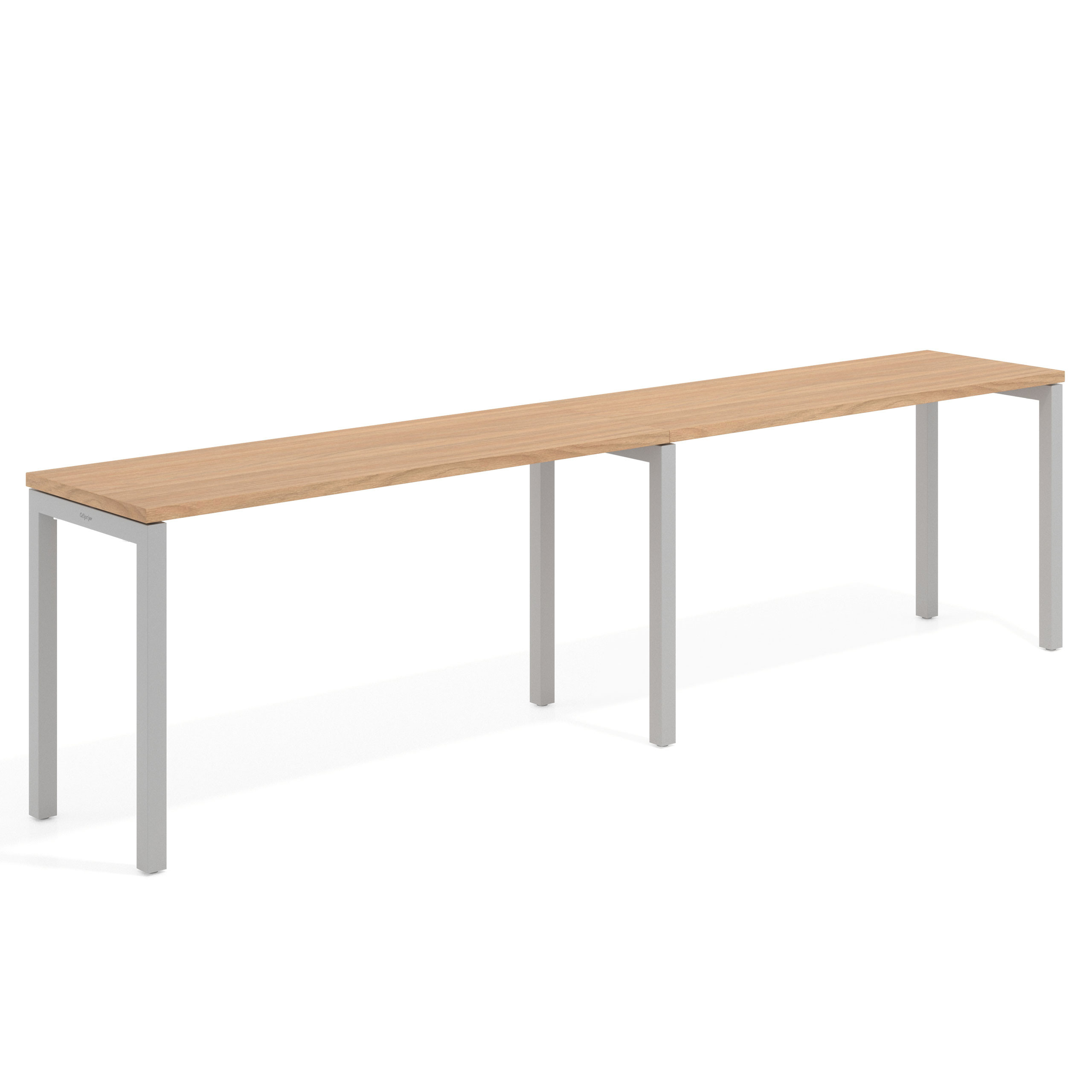mesa multipuesto 200x50 siroco kube mesa progresiva doble fondo 50cm recto 1