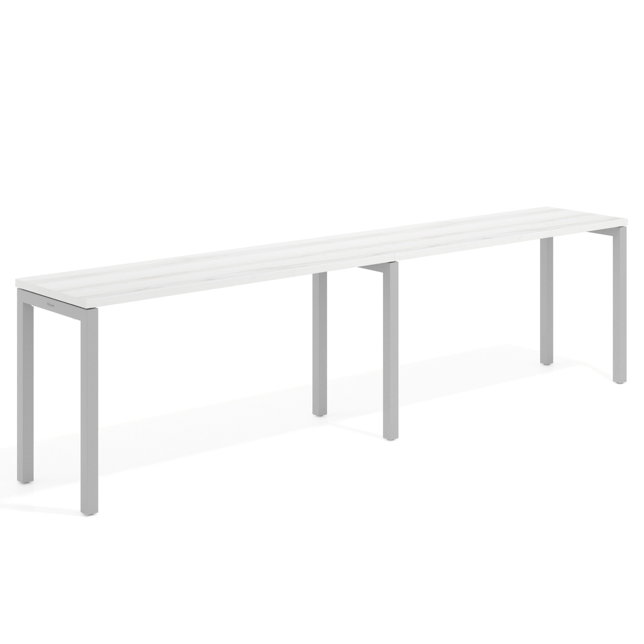 mesa multipuesto 200x50 albo kube mesa progresiva doble fondo 50cm recto 1