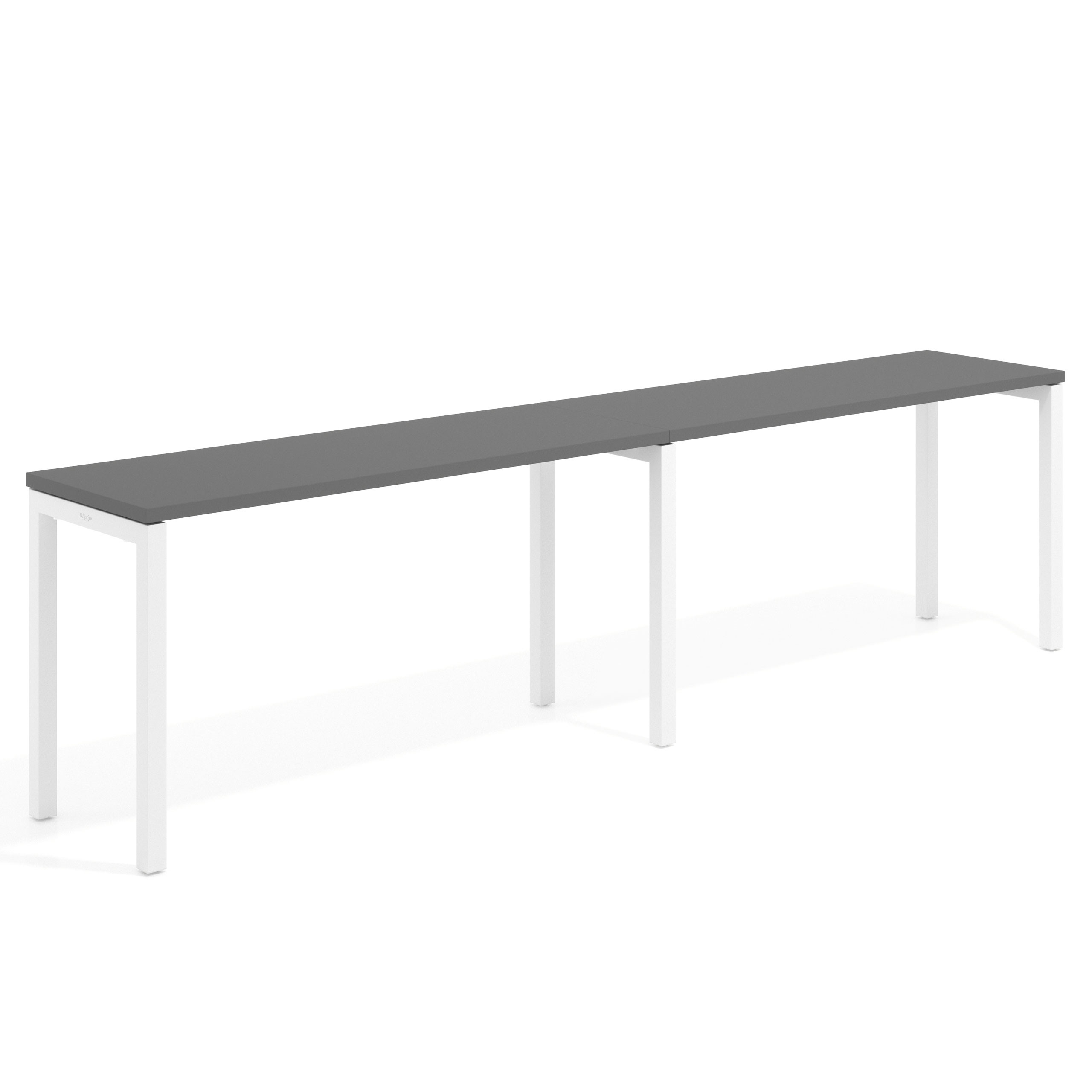 mesa multipuesto 136x50 gris tormenta kube mesa progresiva doble fondo 50cm recto 1