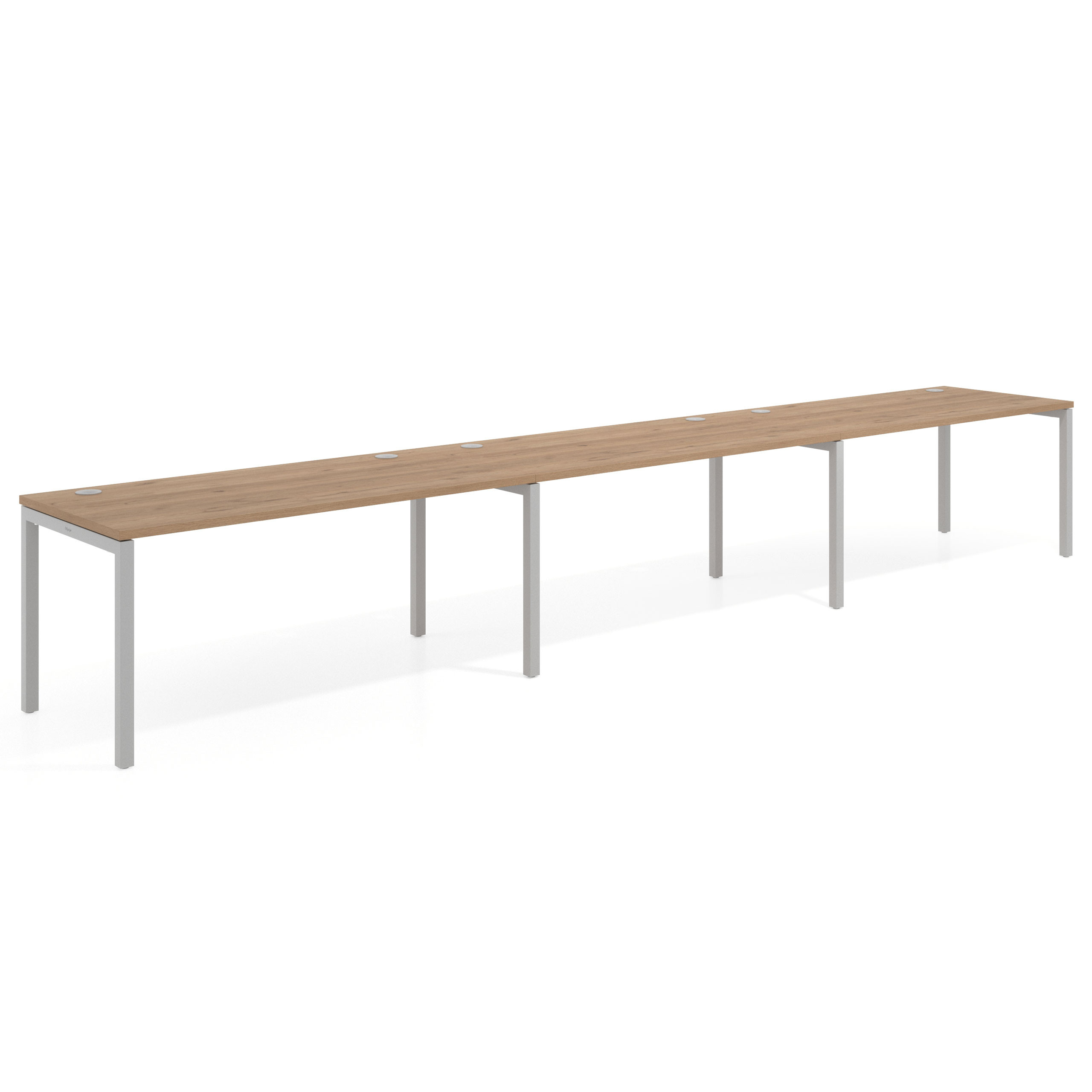 mesa multipuesto 300x80 naturale kube mesa progresiva triple fondo 80cm recto 1
