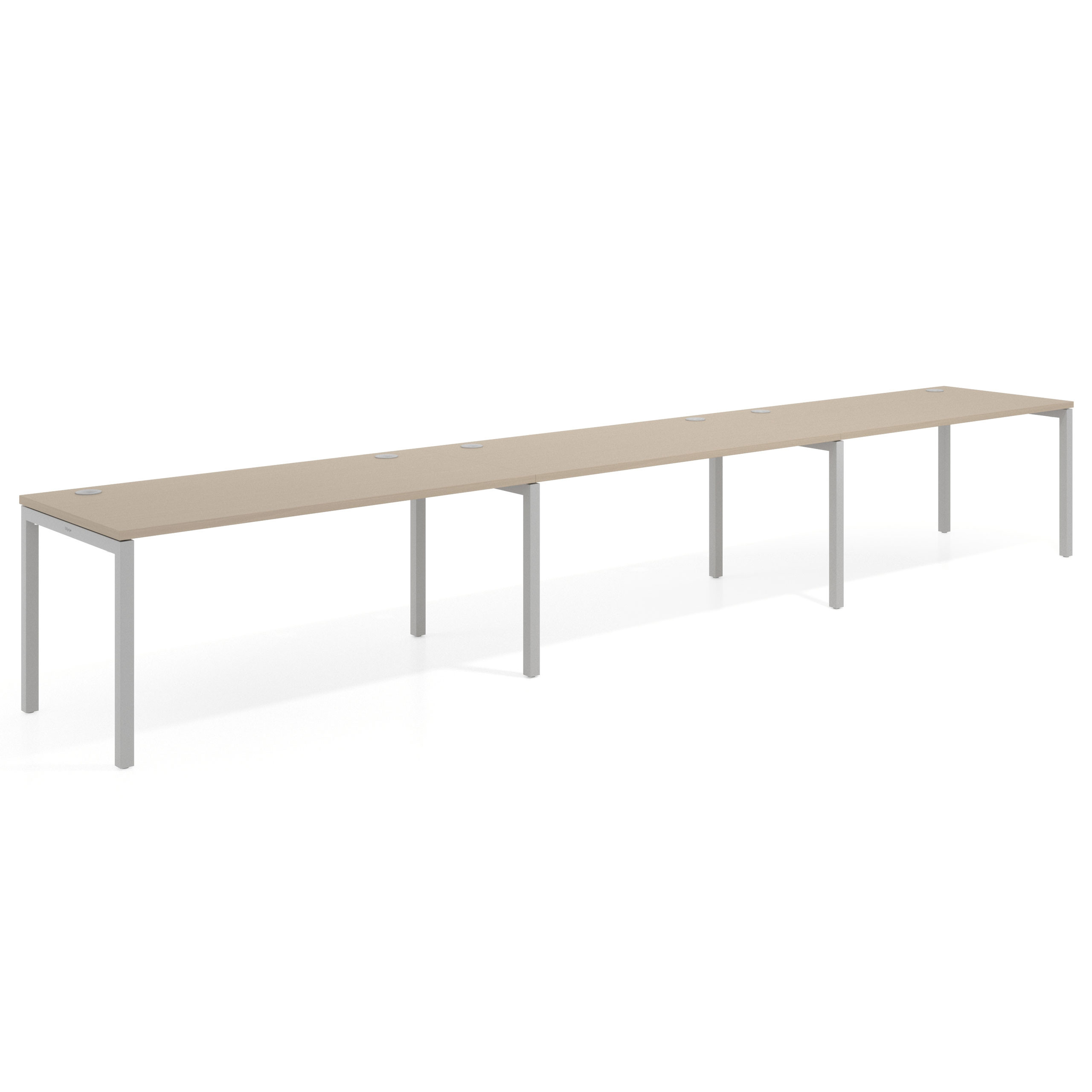 mesa multipuesto 300x80 canvas kube mesa progresiva triple fondo 80cm recto 1