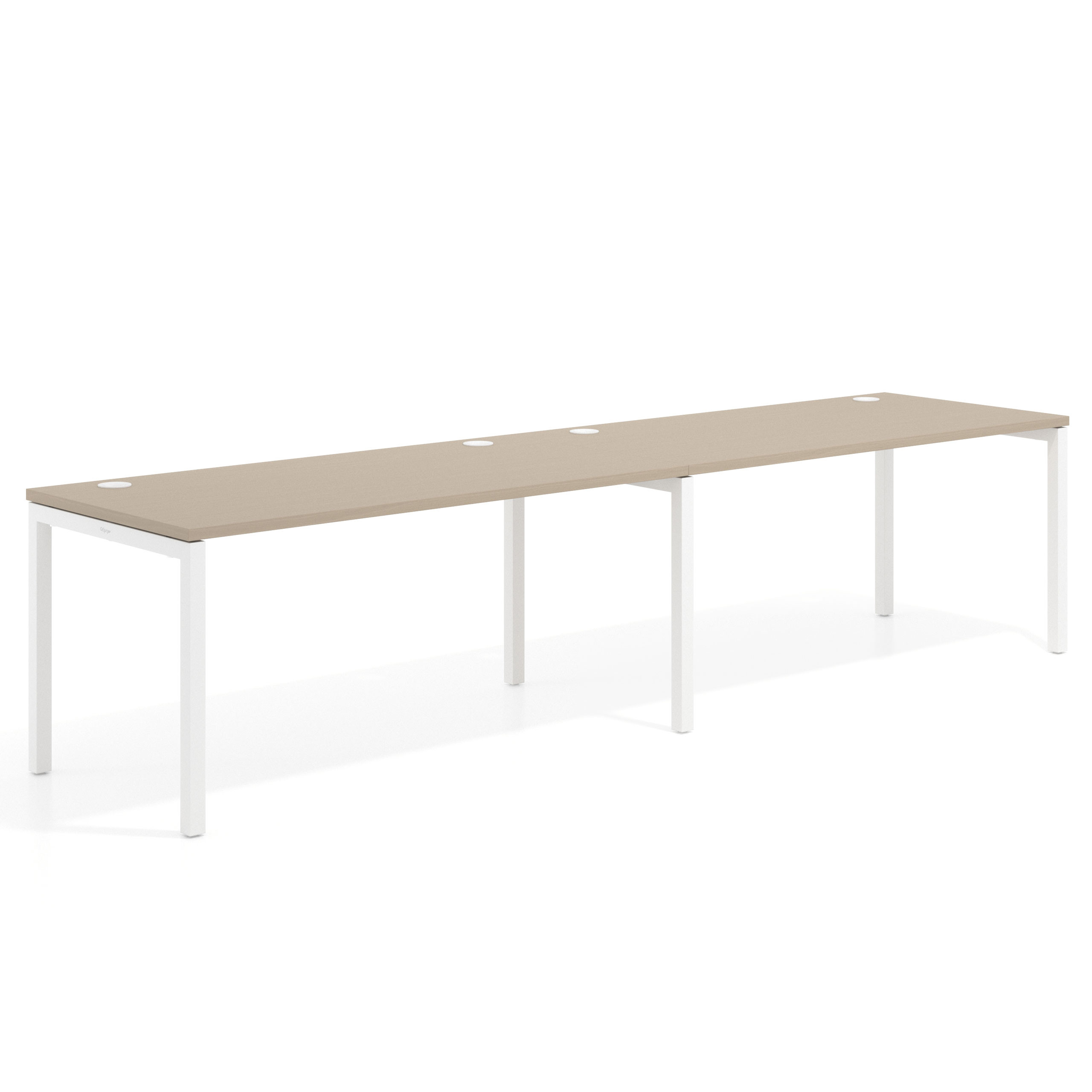 mesa multipuesto 200x80 canvas kube mesa progresiva doble fondo 80cm recto 1