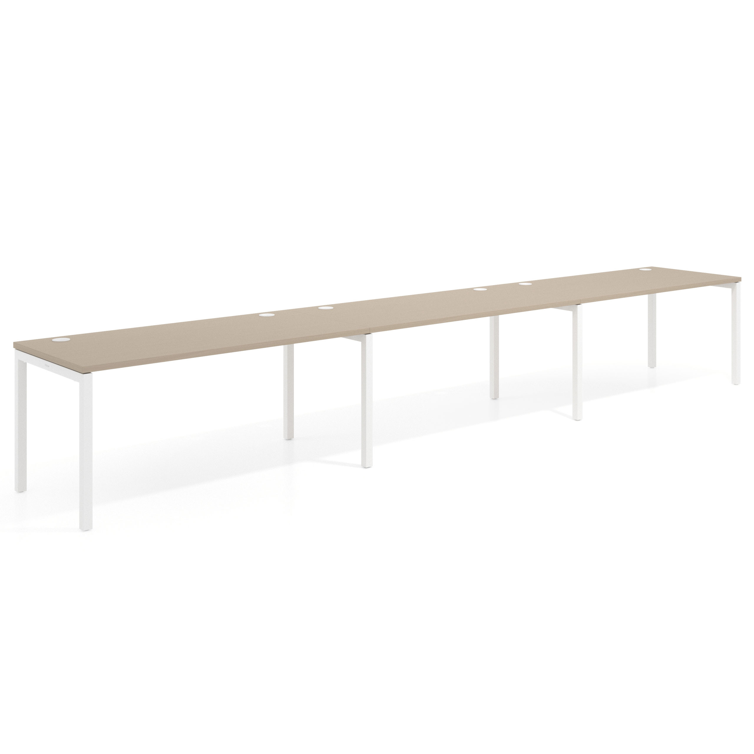 mesa multipuesto 300x80 canvas kube mesa progresiva triple fondo 80cm recto 1