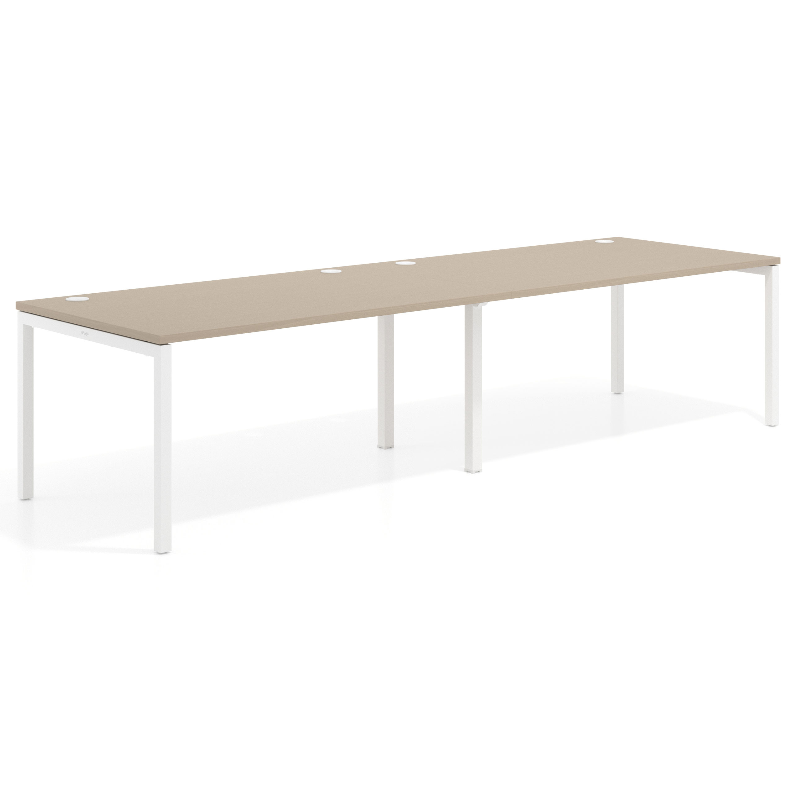 mesa multipuesto 200x100 canvas kube mesa progresiva doble fondo 100cm recto 1