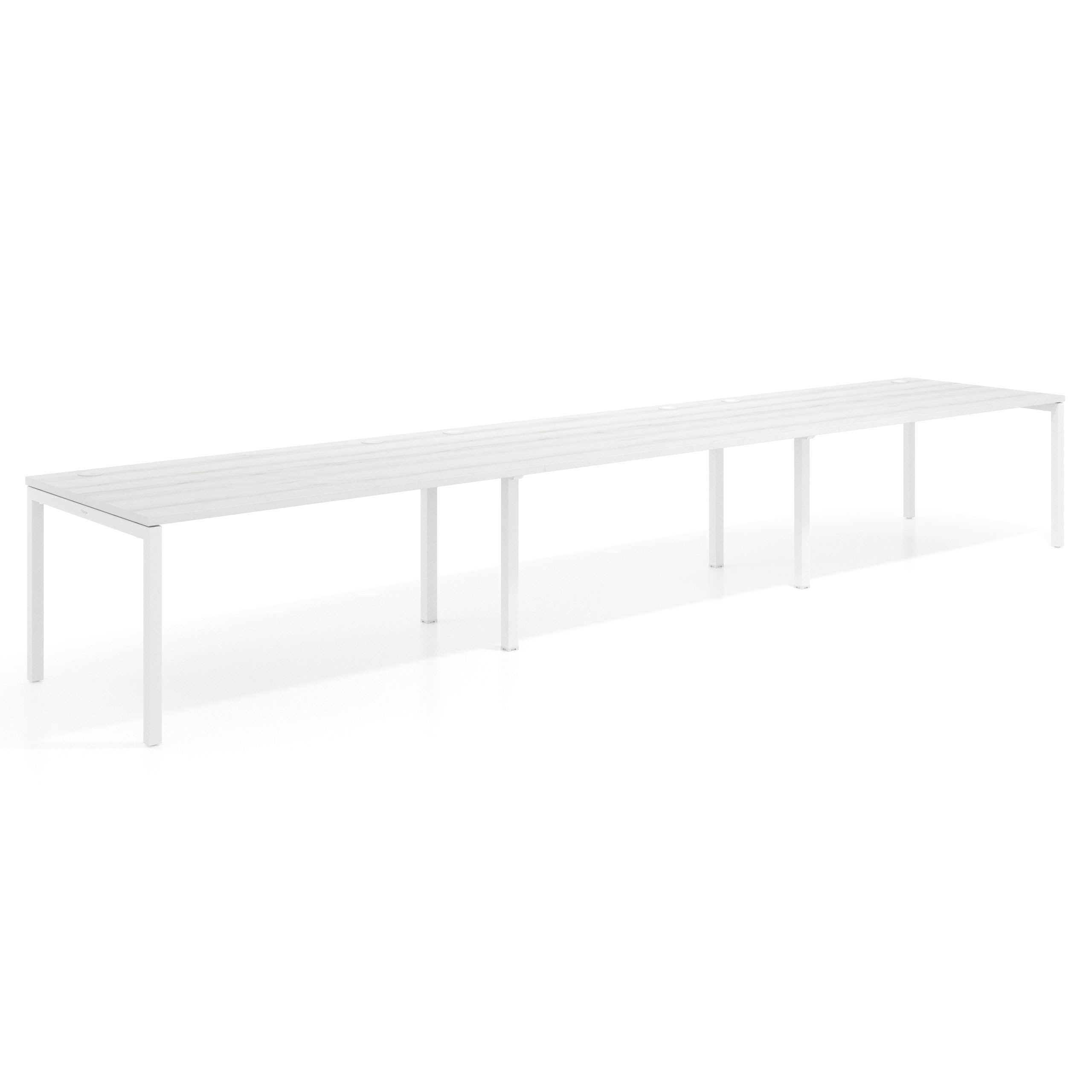 mesa multipuesto 300x100 albo kube mesa progresiva triple fondo 100cm recto 1