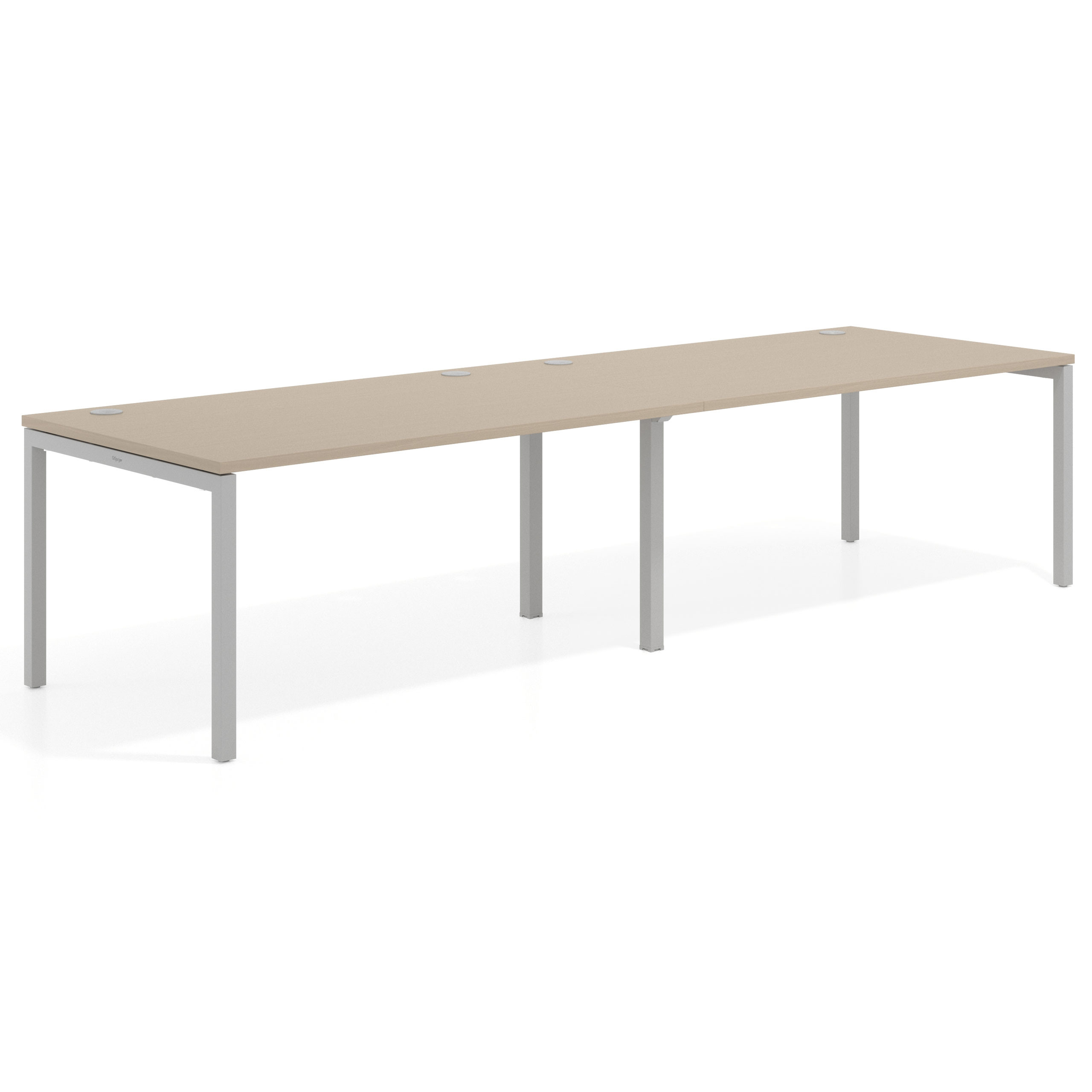 mesa multipuesto 200x100 canvas kube mesa progresiva doble fondo 100cm recto 1