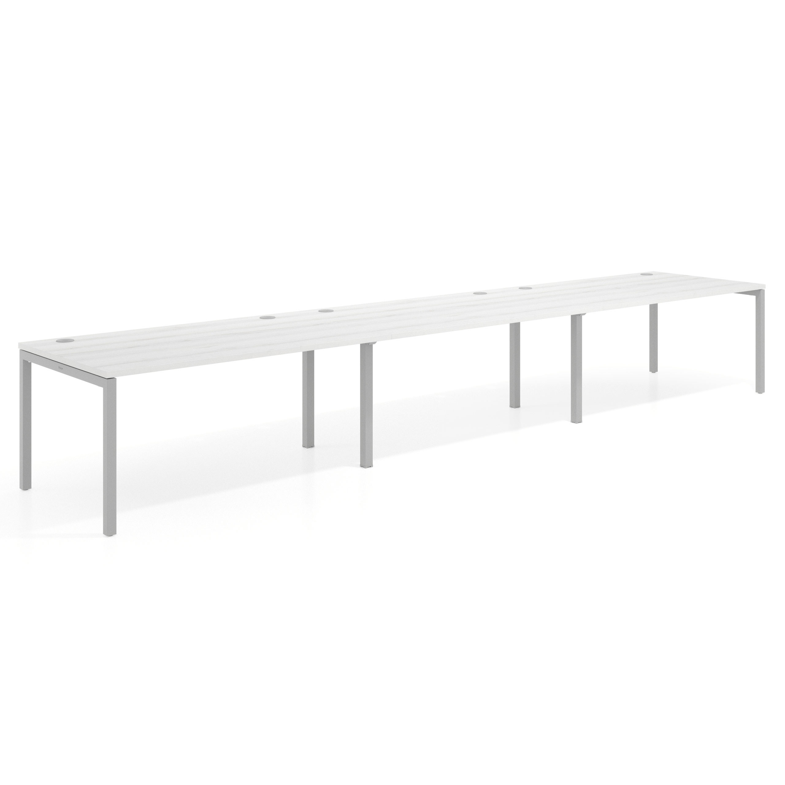 mesa multipuesto 420x100 albo kube mesa progresiva triple fondo 100cm recto 1
