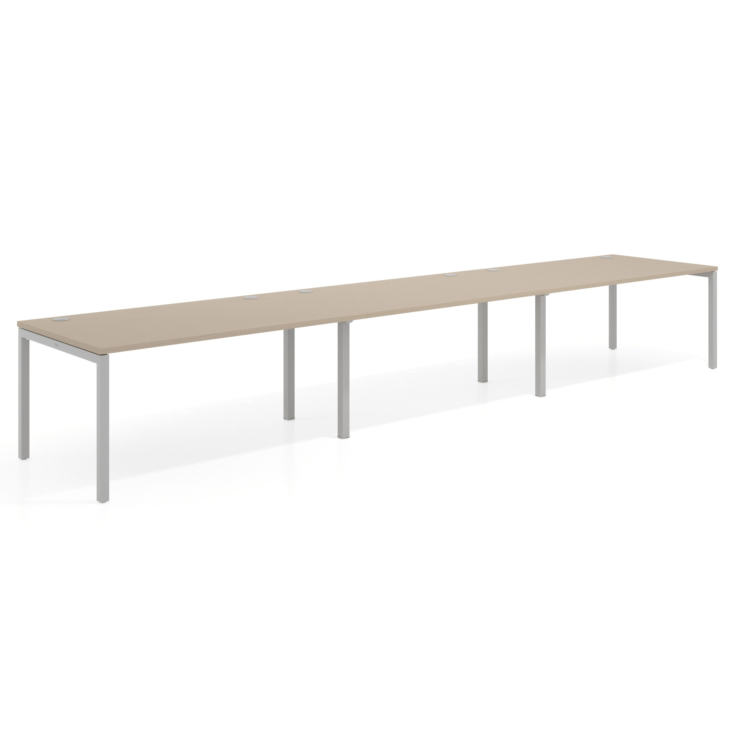 mesa multipuesto 300x100 canvas kube mesa progresiva triple fondo 100cm recto 1