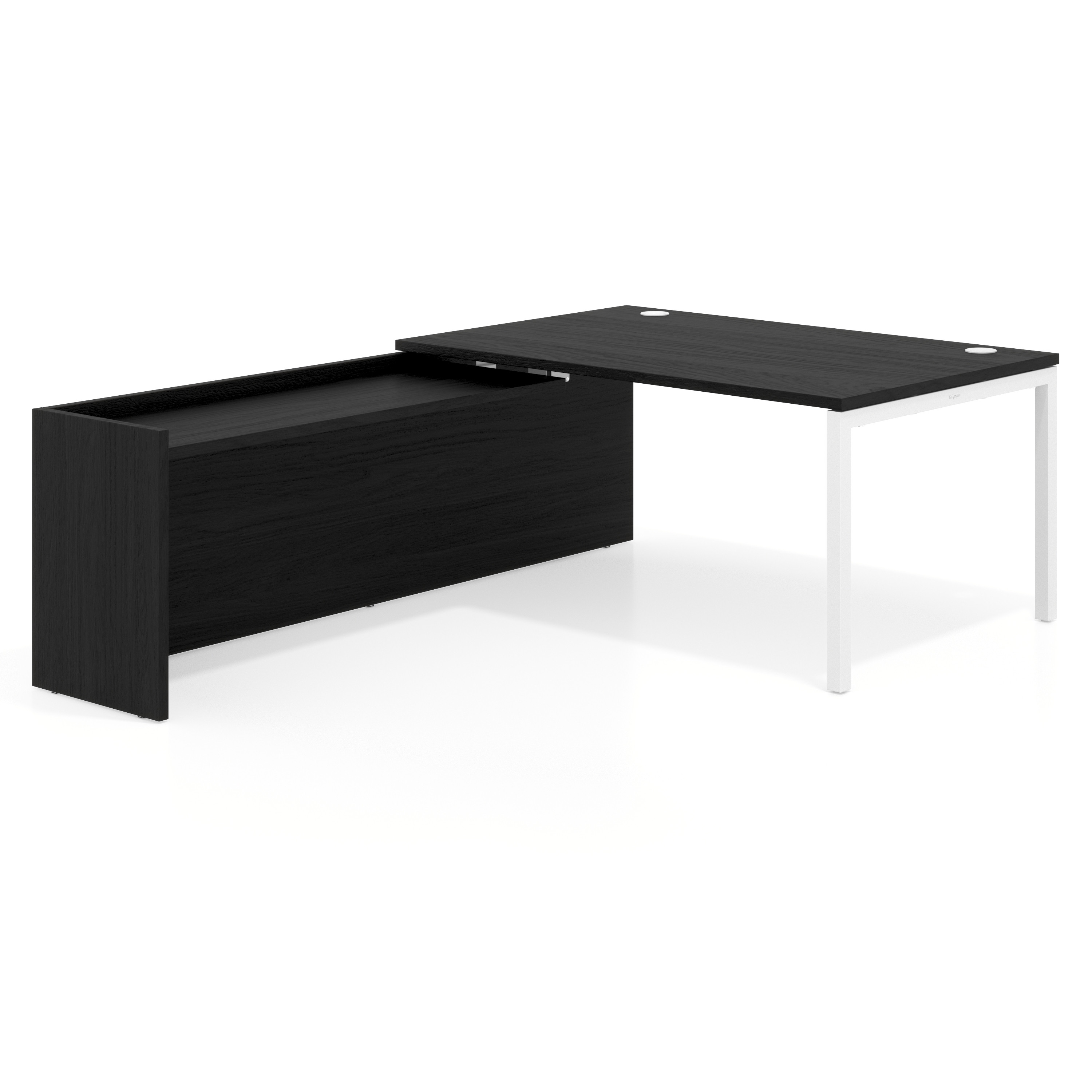 mesa en l 160x225 bocamina kube mesa con ala fondo 100cm recto 1
