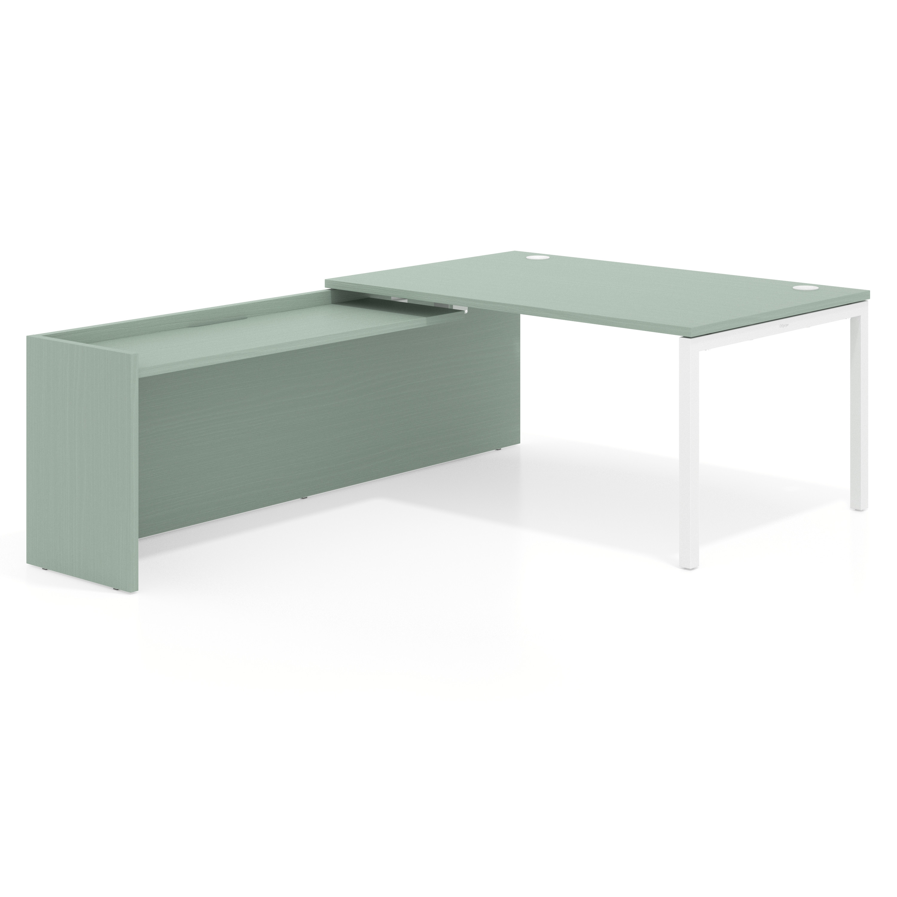mesa en l 160x225 iris kube mesa con ala fondo 100cm recto 1