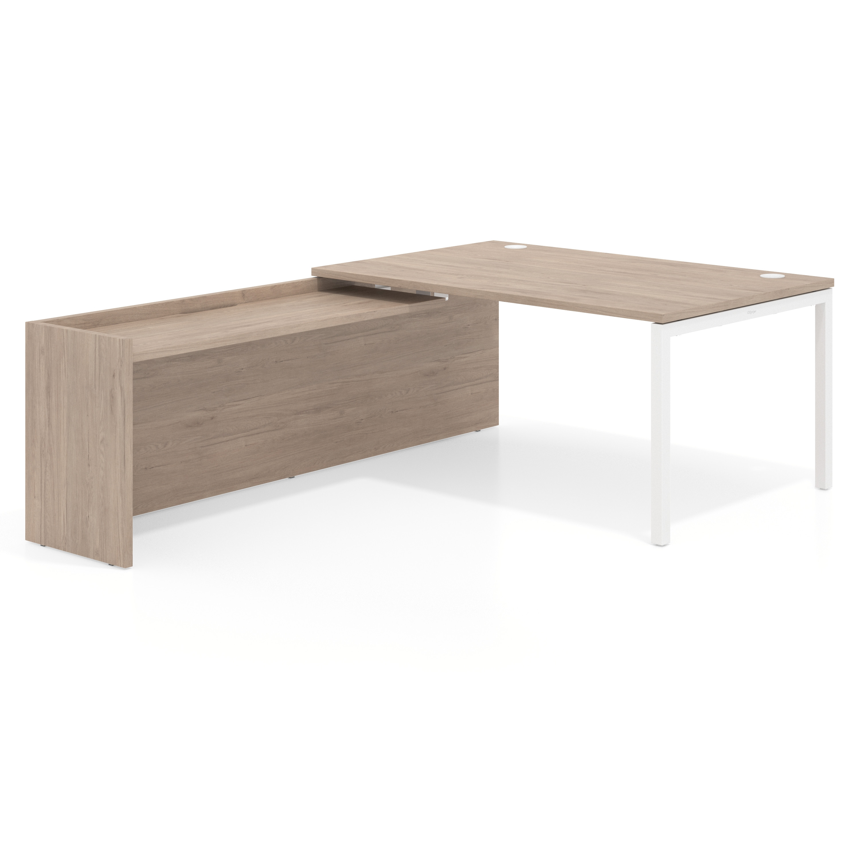mesa en l 160x225 sahara kube mesa con ala fondo 100cm recto 1