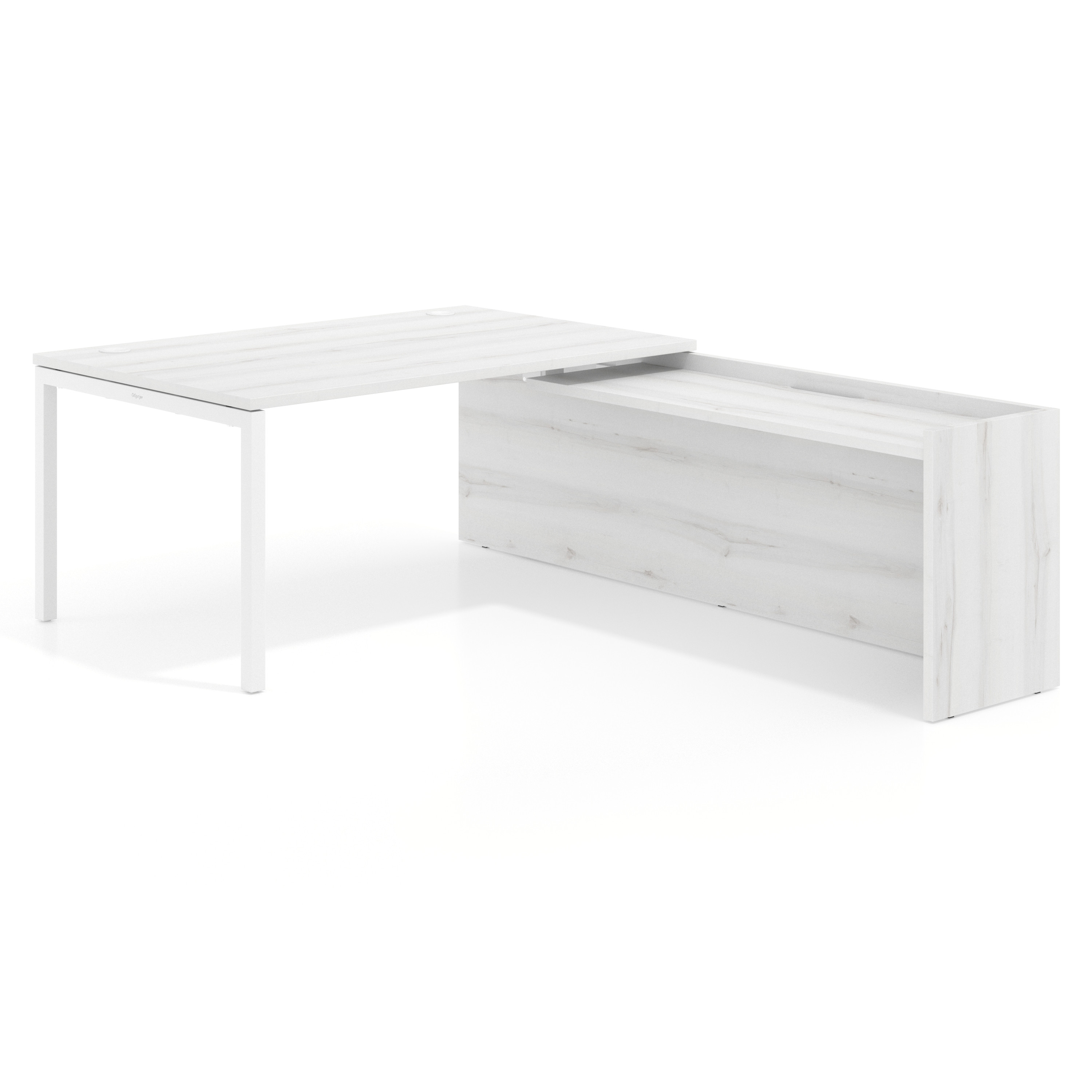mesa en l 200x225 albo kube mesa con ala fondo 100cm recto 1