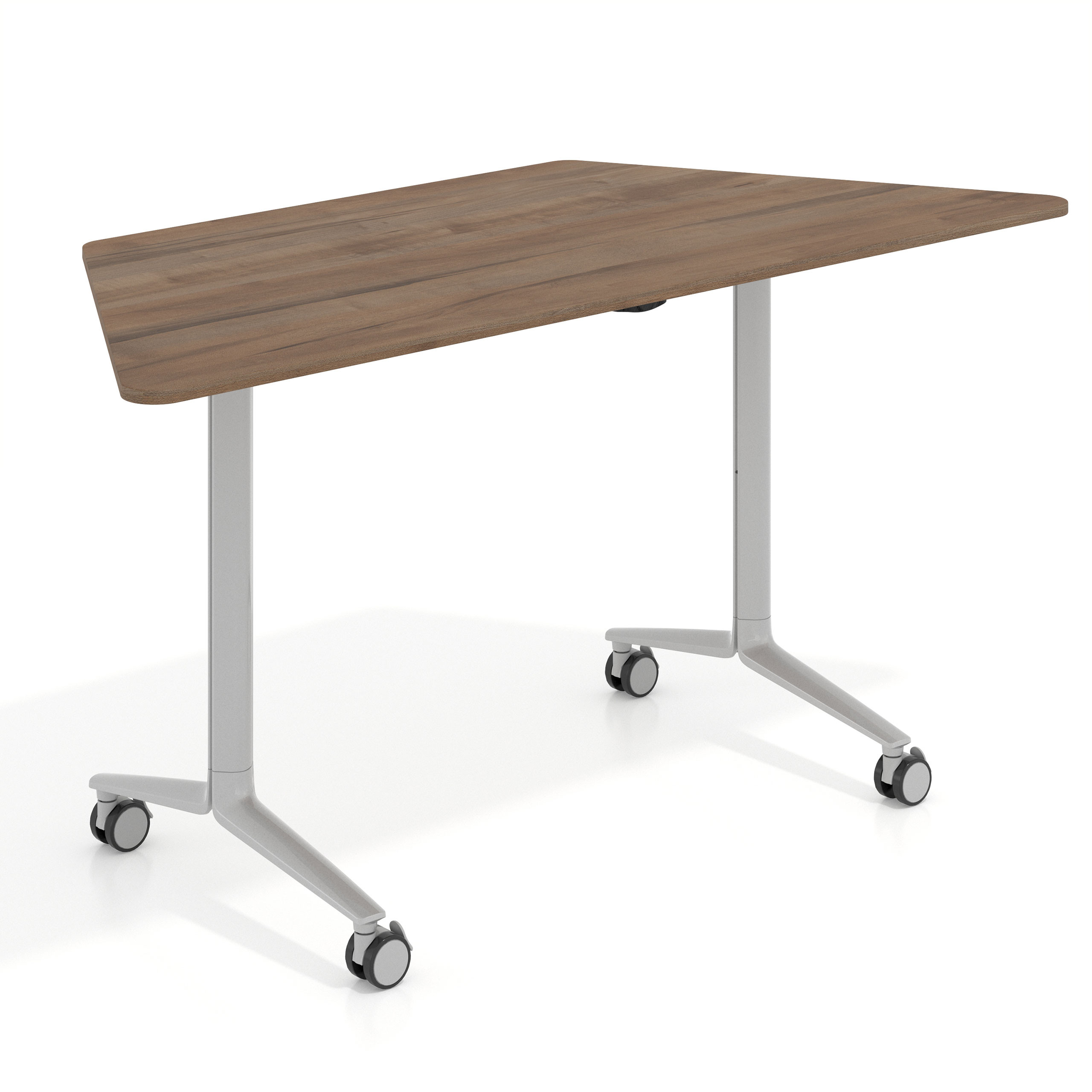 mesa de escritorio plegable 150x65 noce sabi pivot mesa plegable trapezoidal 1
