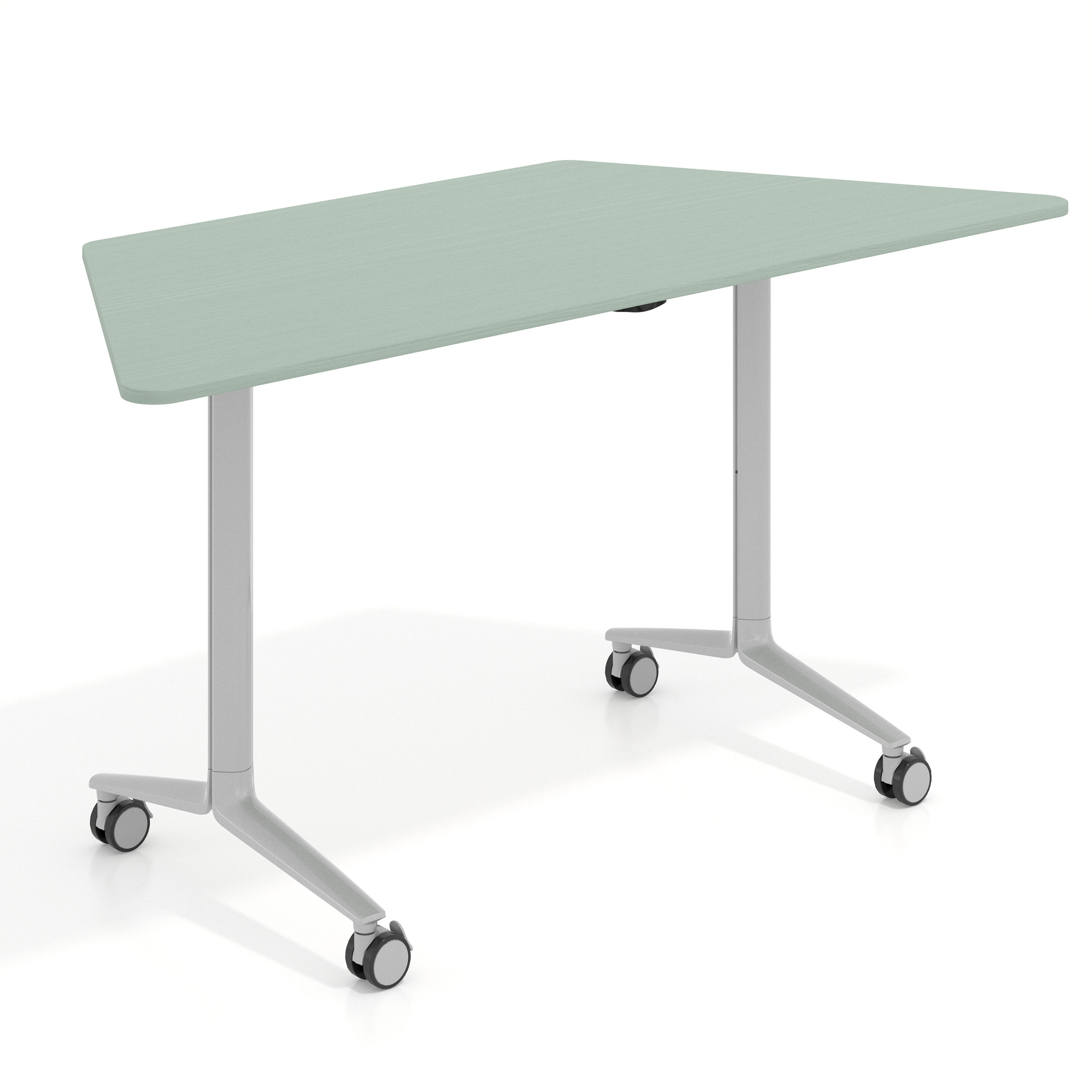 mesa de escritorio plegable 150x65 iris pivot mesa plegable trapezoidal 1