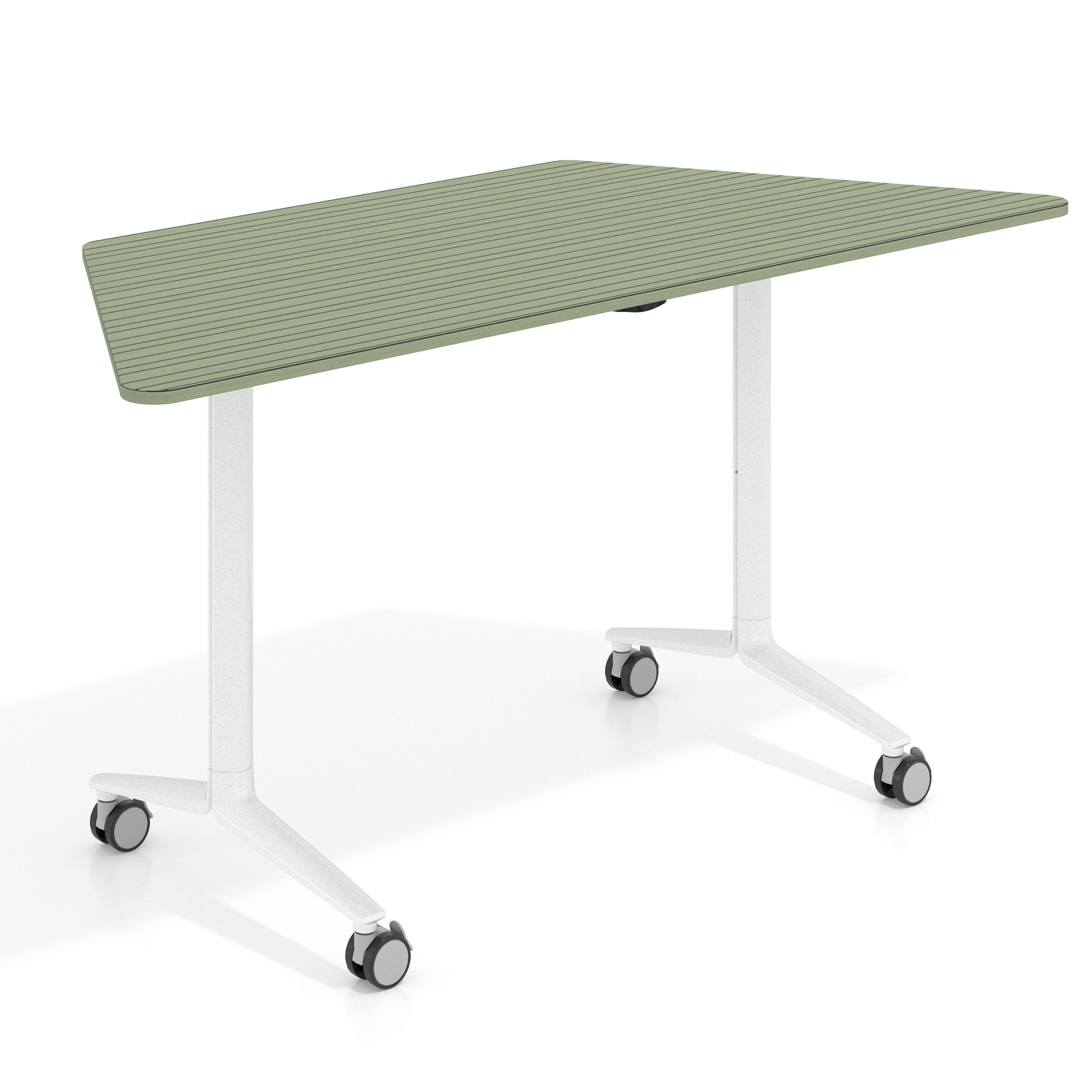 mesa de escritorio plegable 150x65 rayado sauce pivot mesa plegable trapezoidal 1