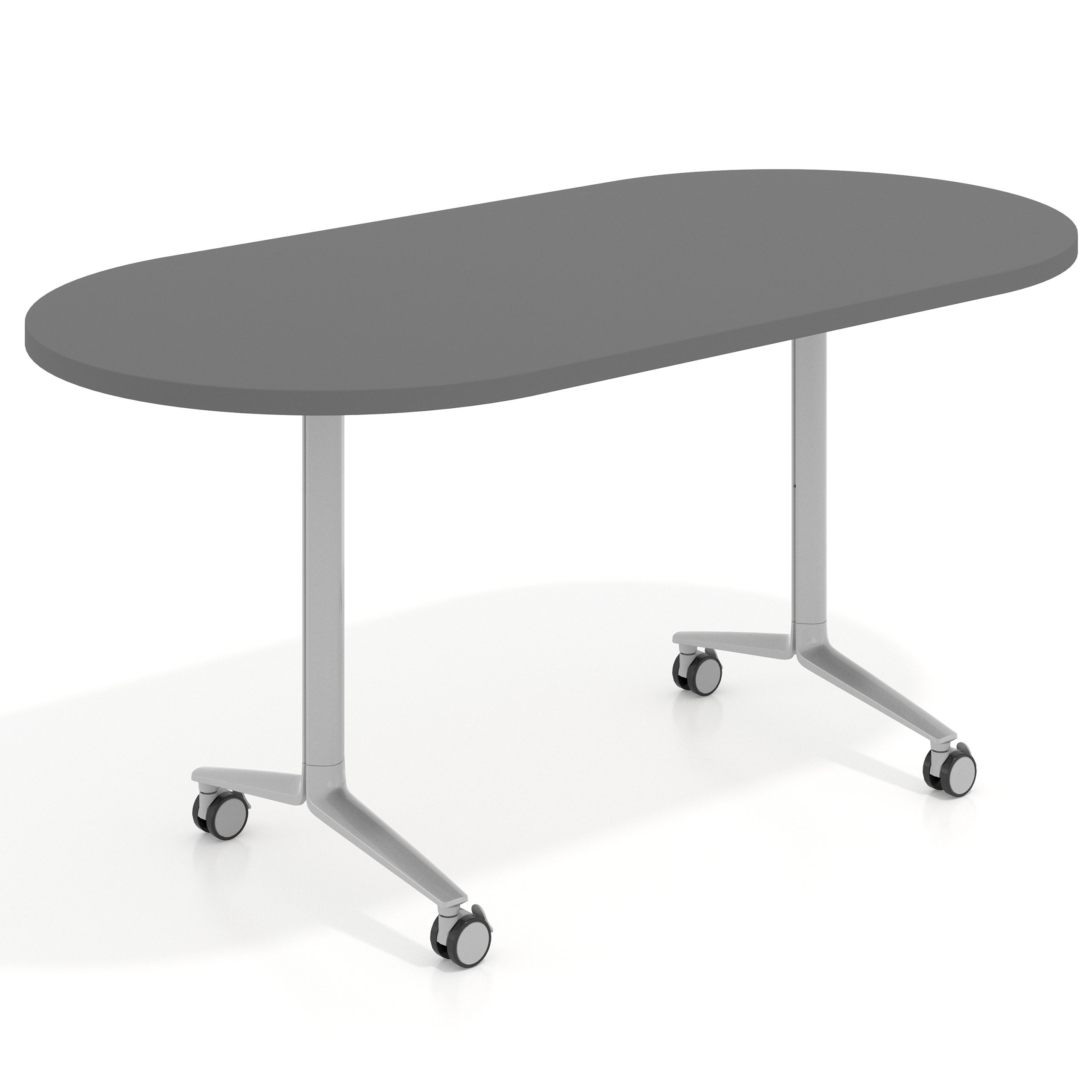 mesa de escritorio plegable 160x80 gris tormenta pivot mesa plegable ovalada 1