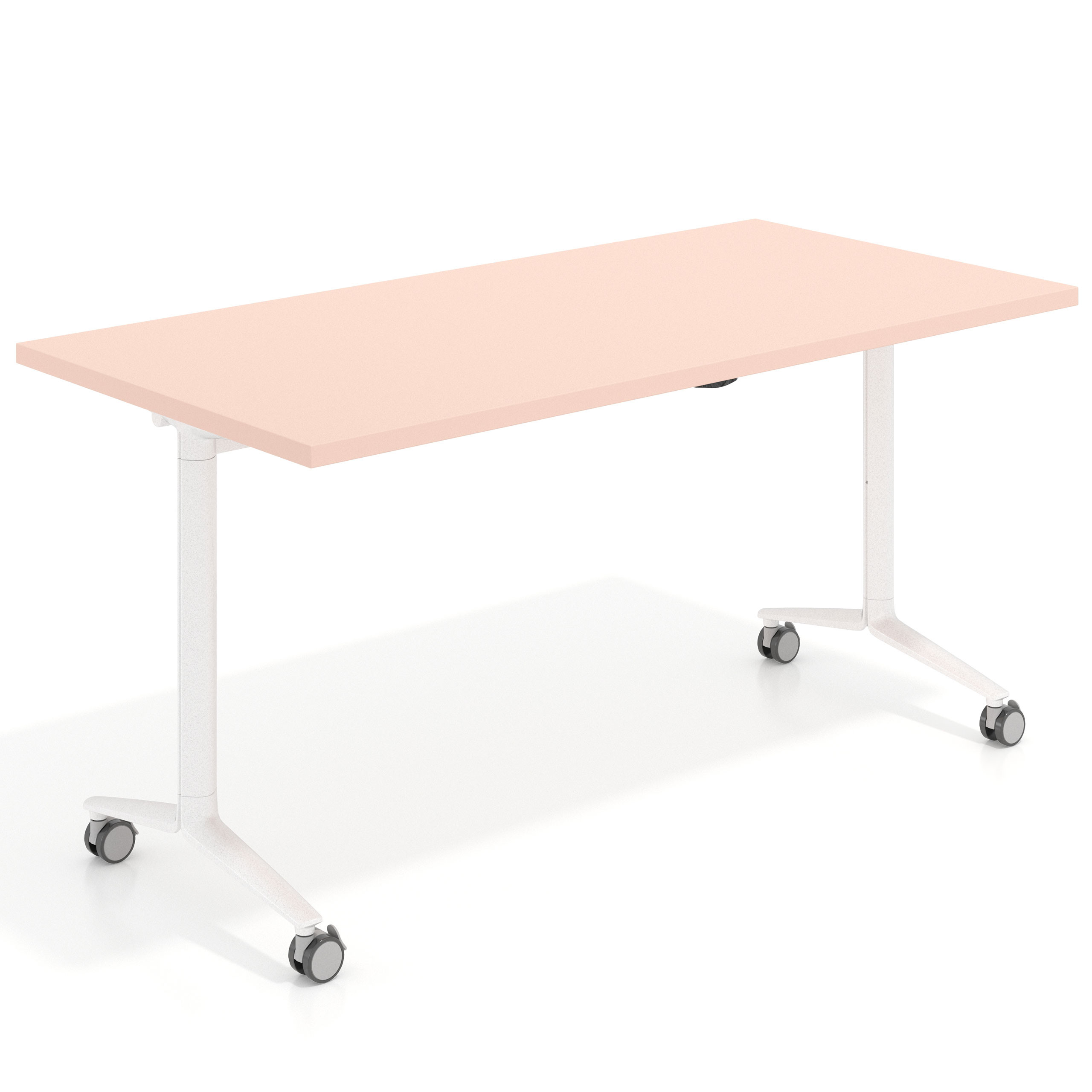 mesa de escritorio plegable 150x75 rosa nube pivot mesa plegable rectangular 1