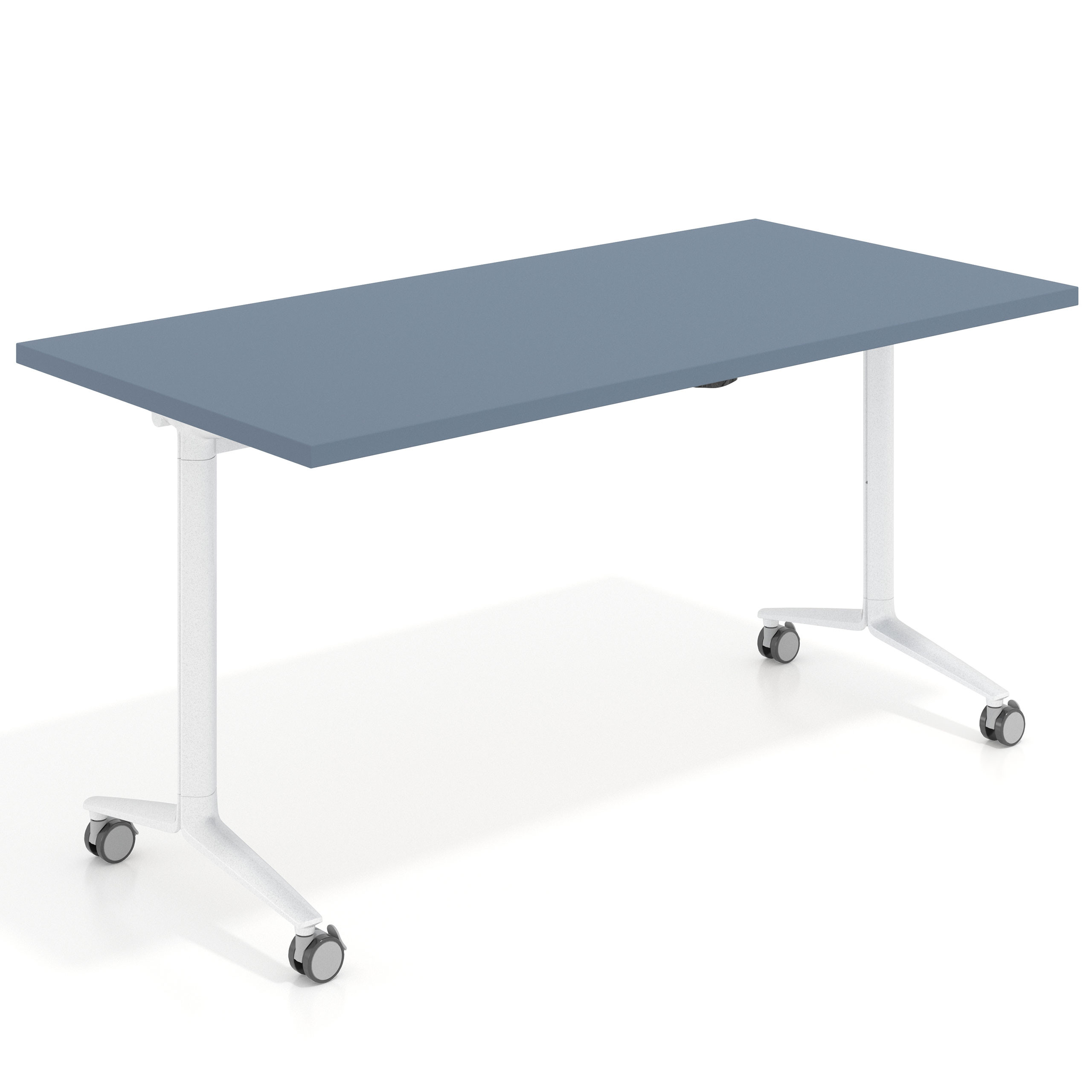 mesa de escritorio plegable 150x75 azul talco pivot mesa plegable rectangular 1