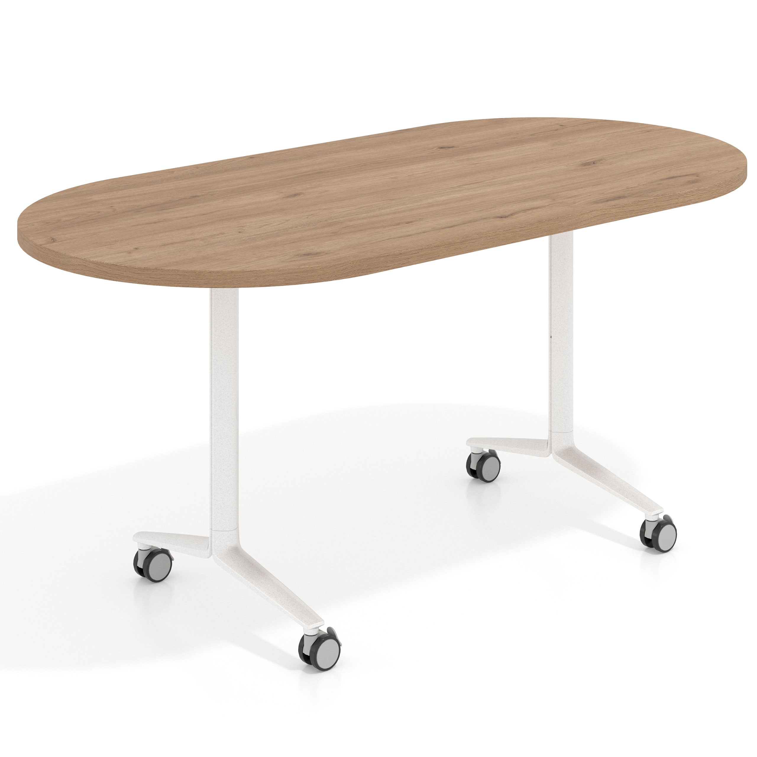 mesa de escritorio plegable 160x80 naturale pivot mesa plegable ovalada 1