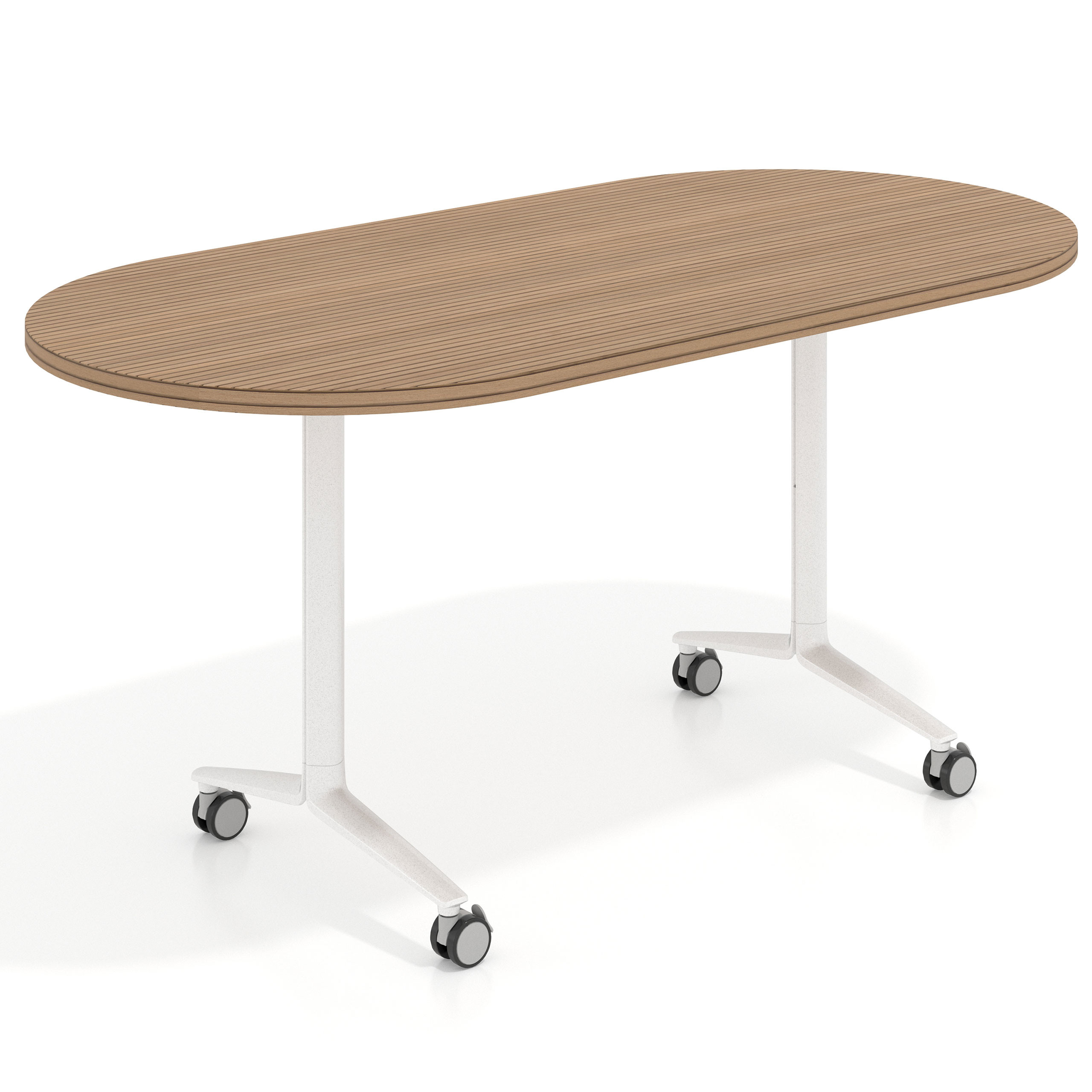 mesa de escritorio plegable 160x80 rayado natural pivot mesa plegable ovalada 1