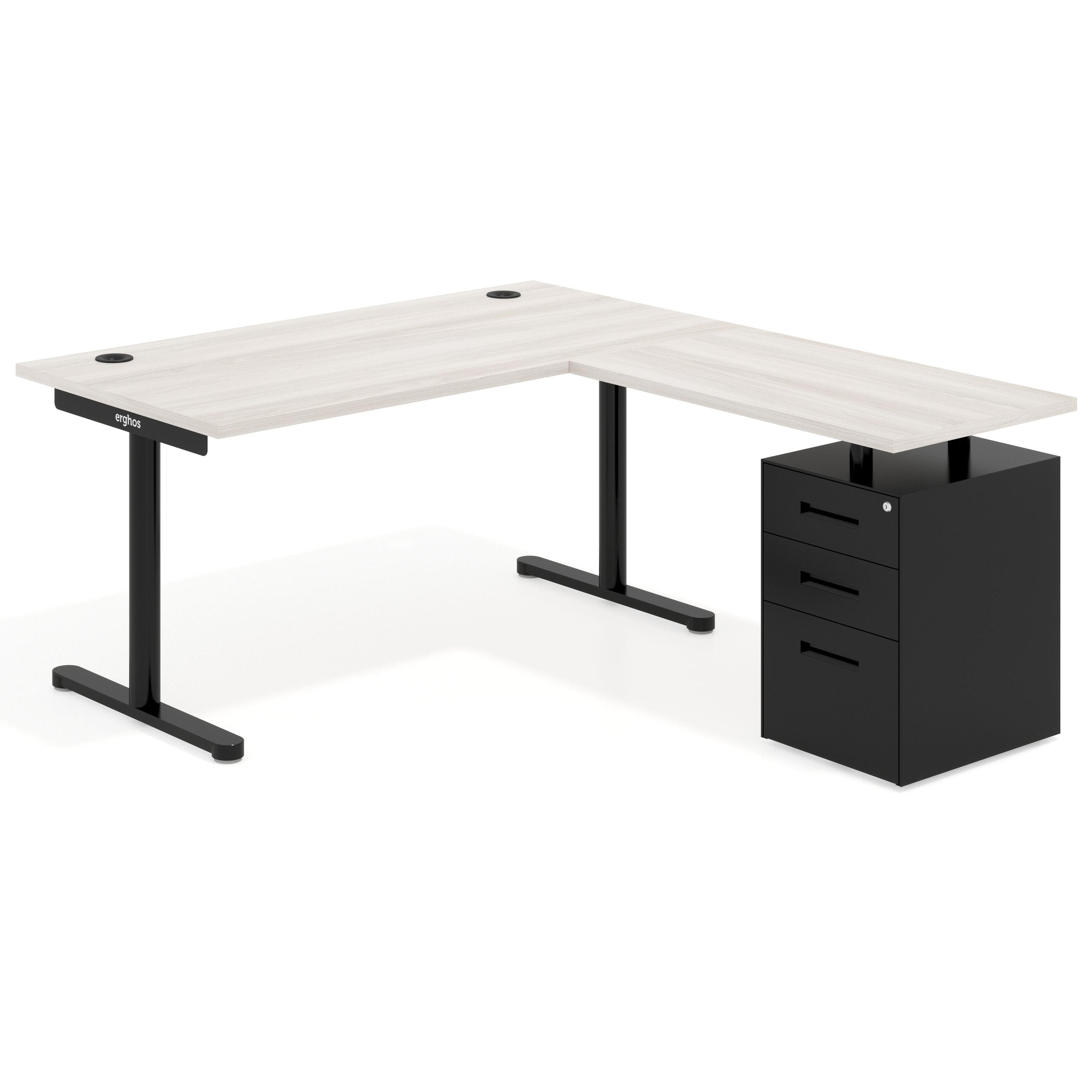 mesa en l 140x180 california tdesk mesa con ala pedestal metal recto 1