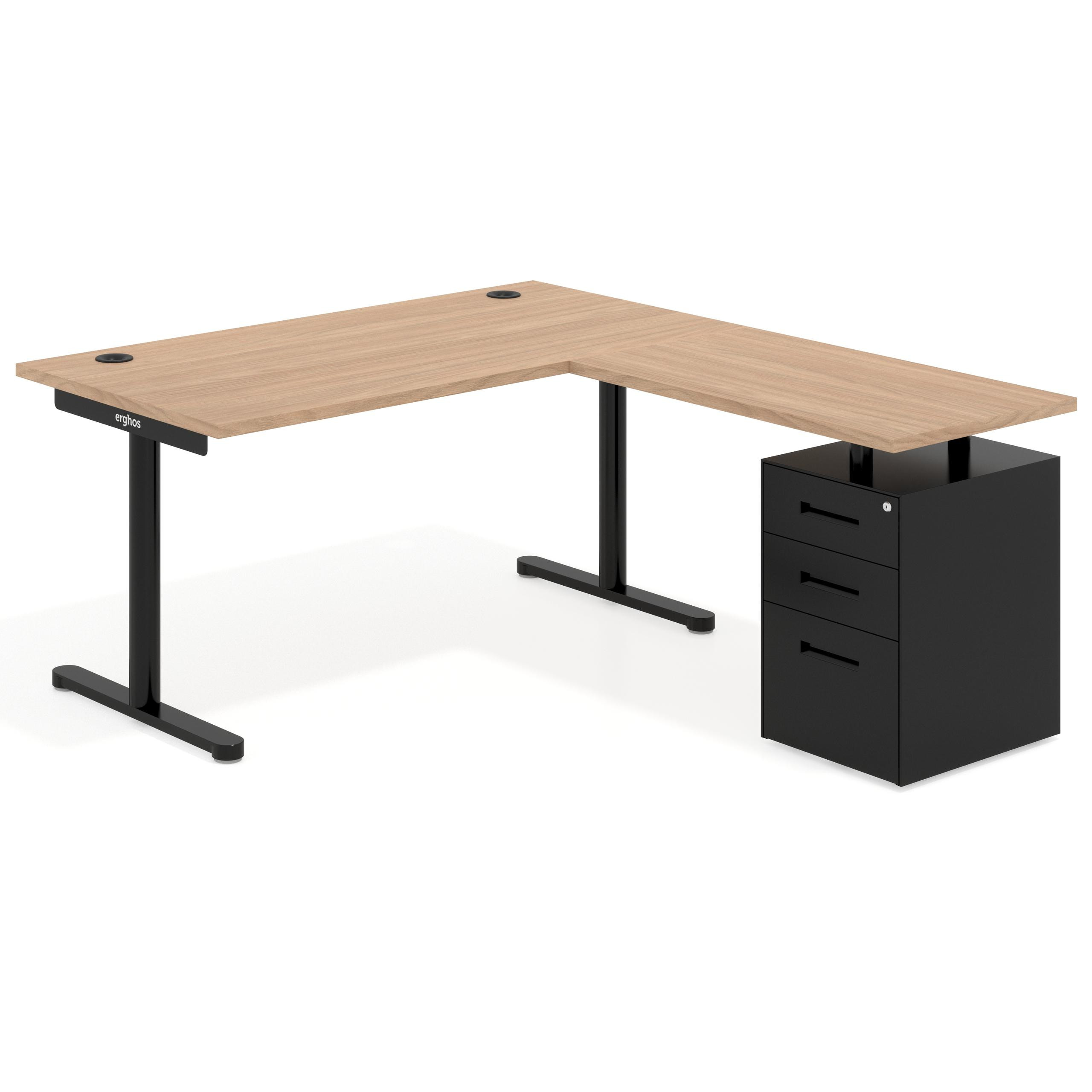 mesa en l 140x180 siroco tdesk mesa con ala pedestal metal recto 1