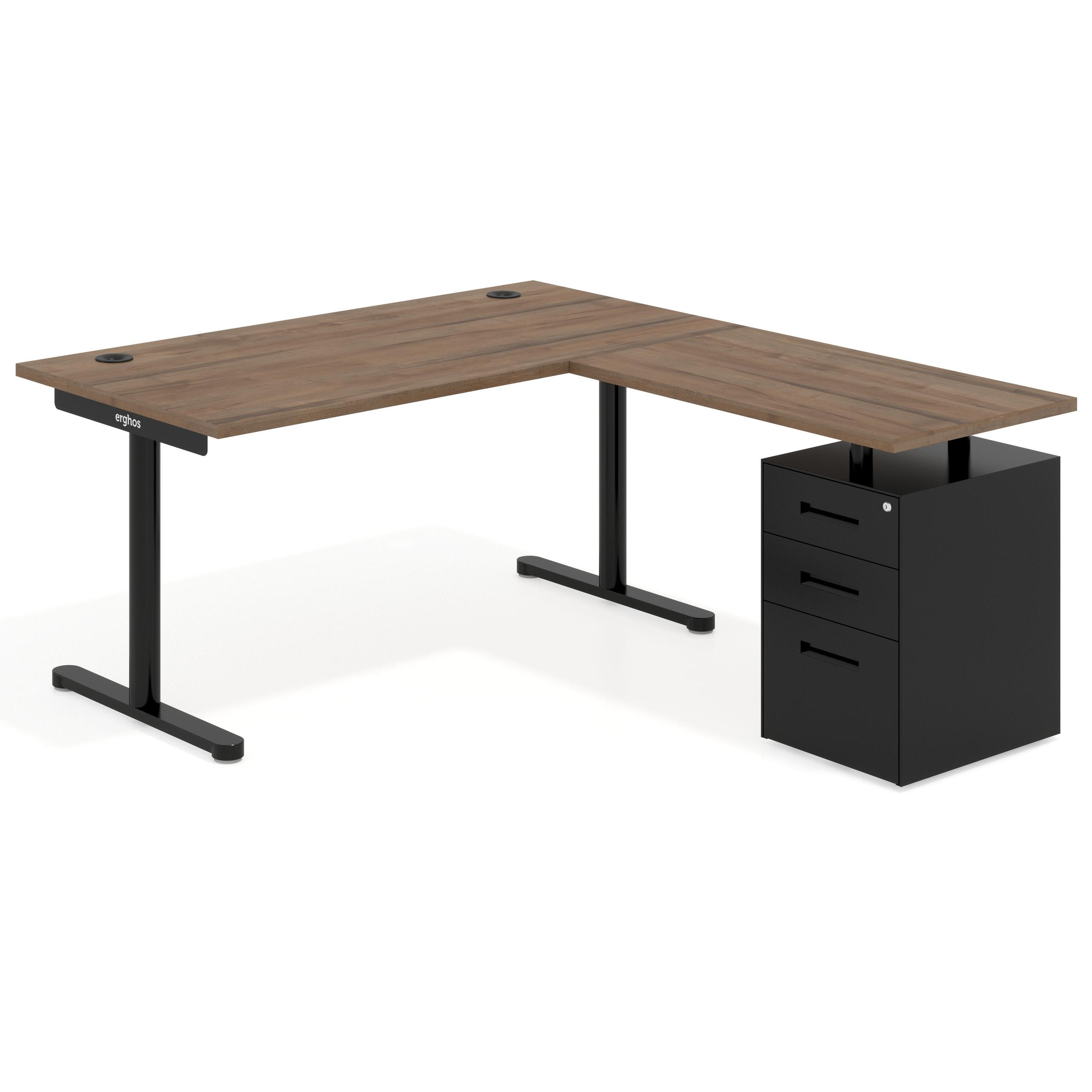mesa en l 140x180 noce sabi tdesk mesa con ala pedestal metal recto 1