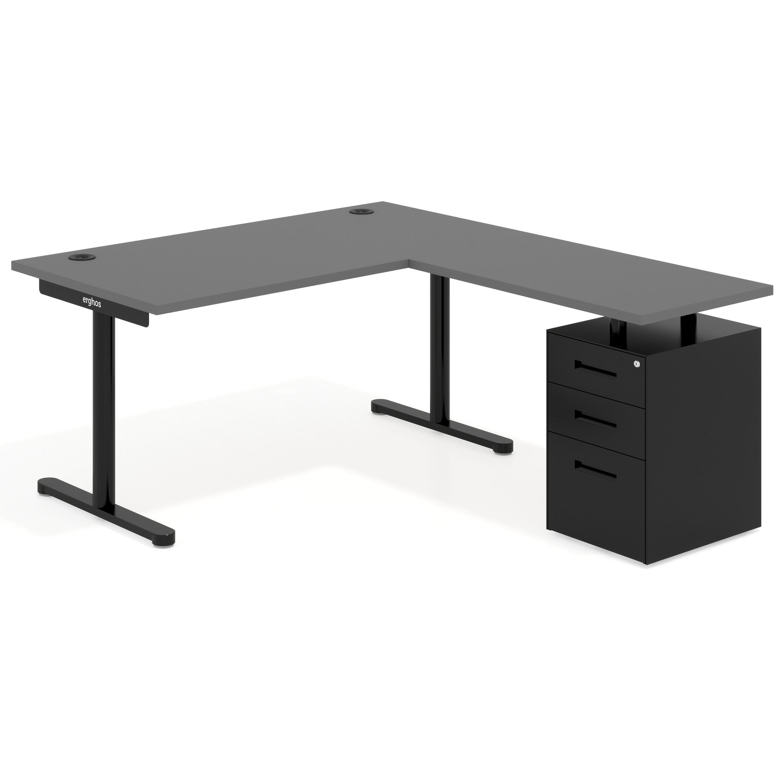 mesa en l 180x180 gris tormenta tdesk mesa con ala pedestal metal recto 1