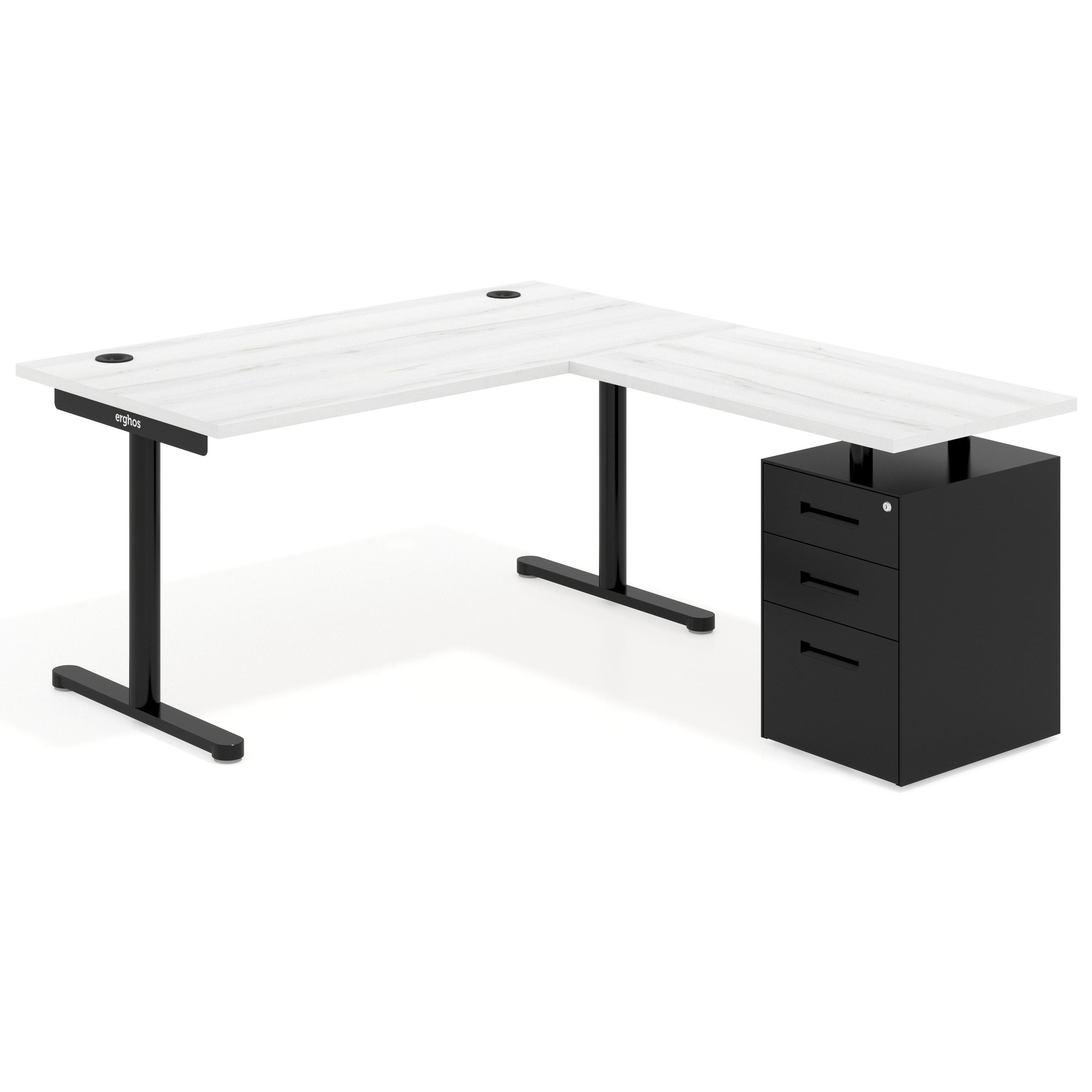 mesa en l 180x180 albo tdesk mesa con ala pedestal metal recto 1